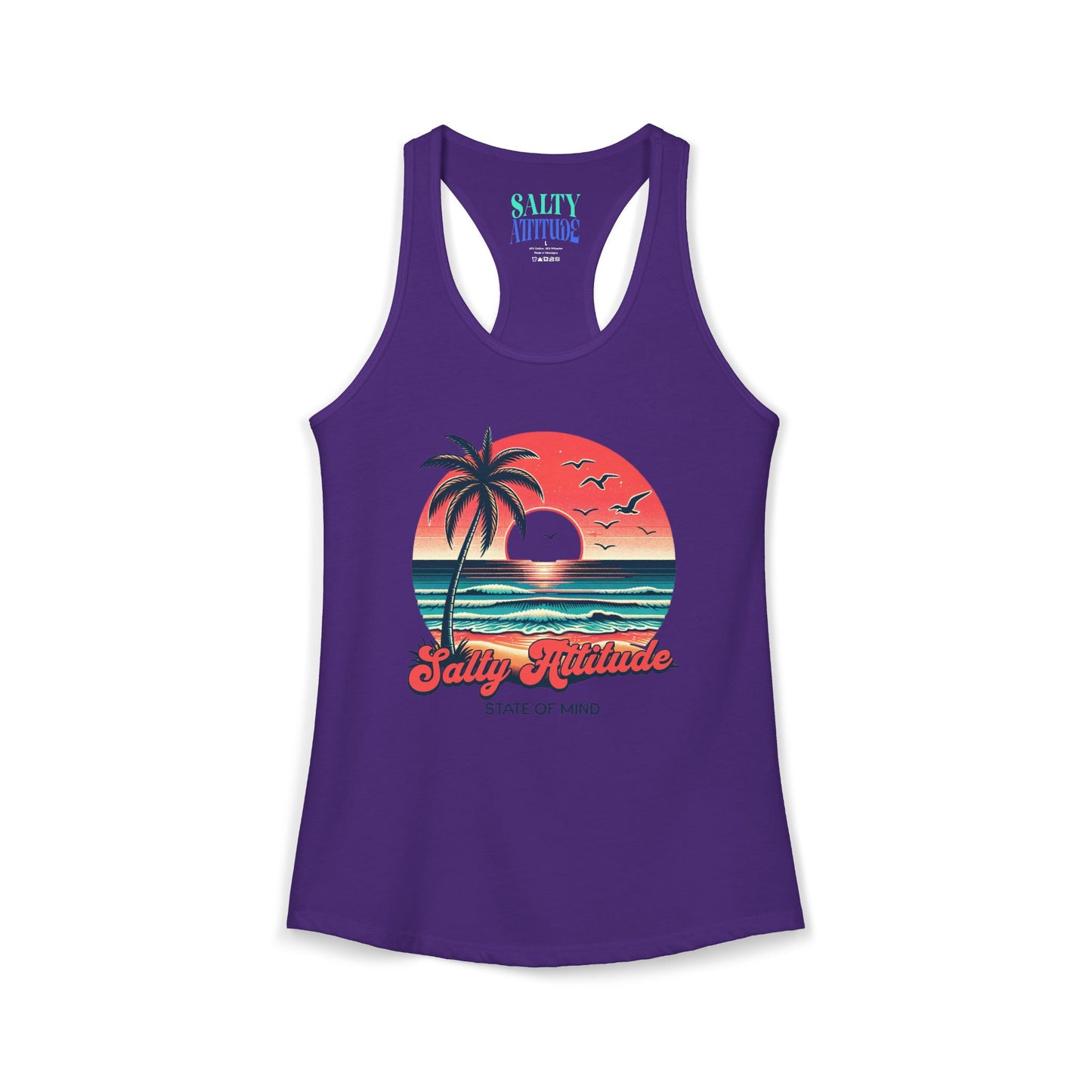 Salty Attitude  -  Women's Ideal Racerback Tank