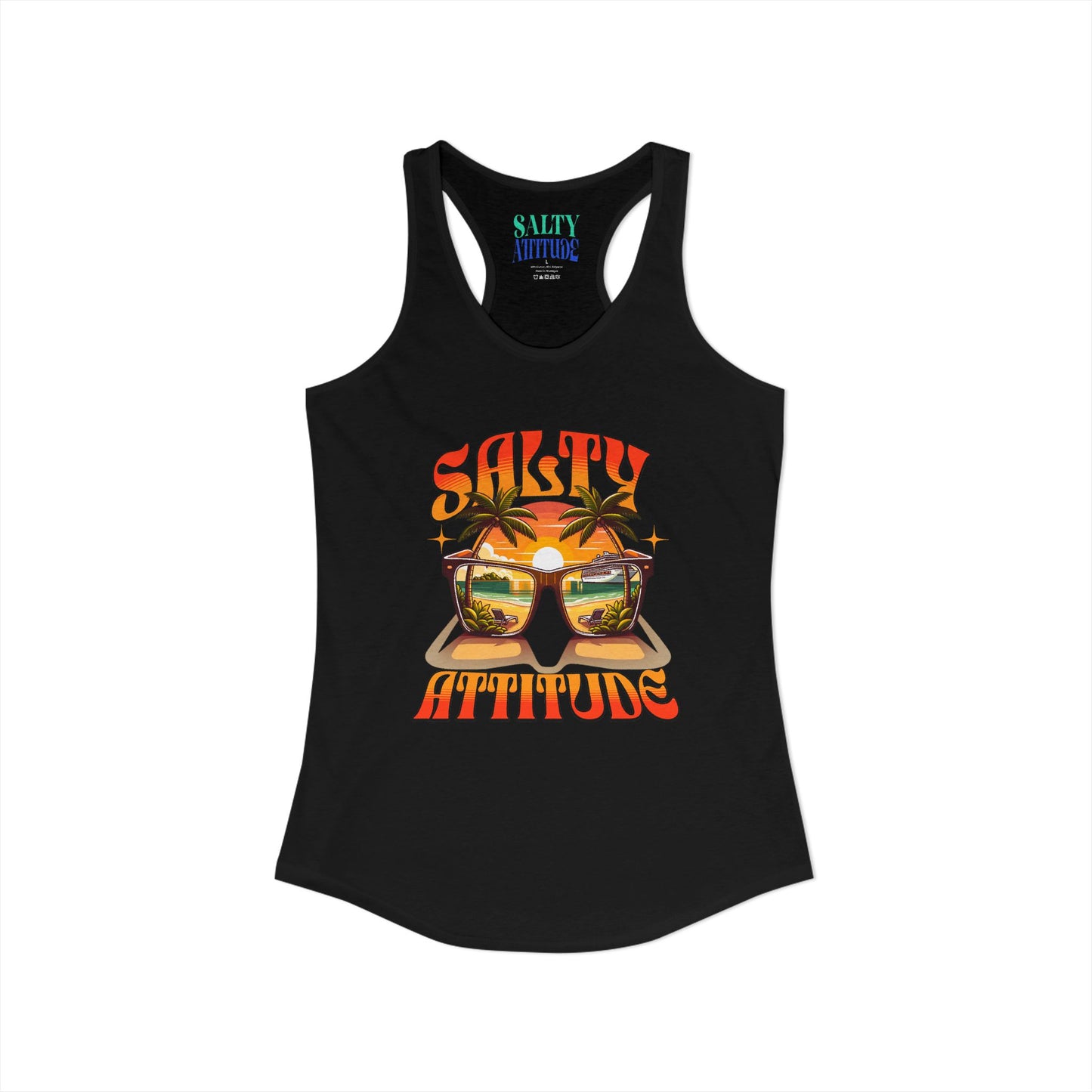 Salty Attitude Sunglass - Women's Ideal Racerback Tank