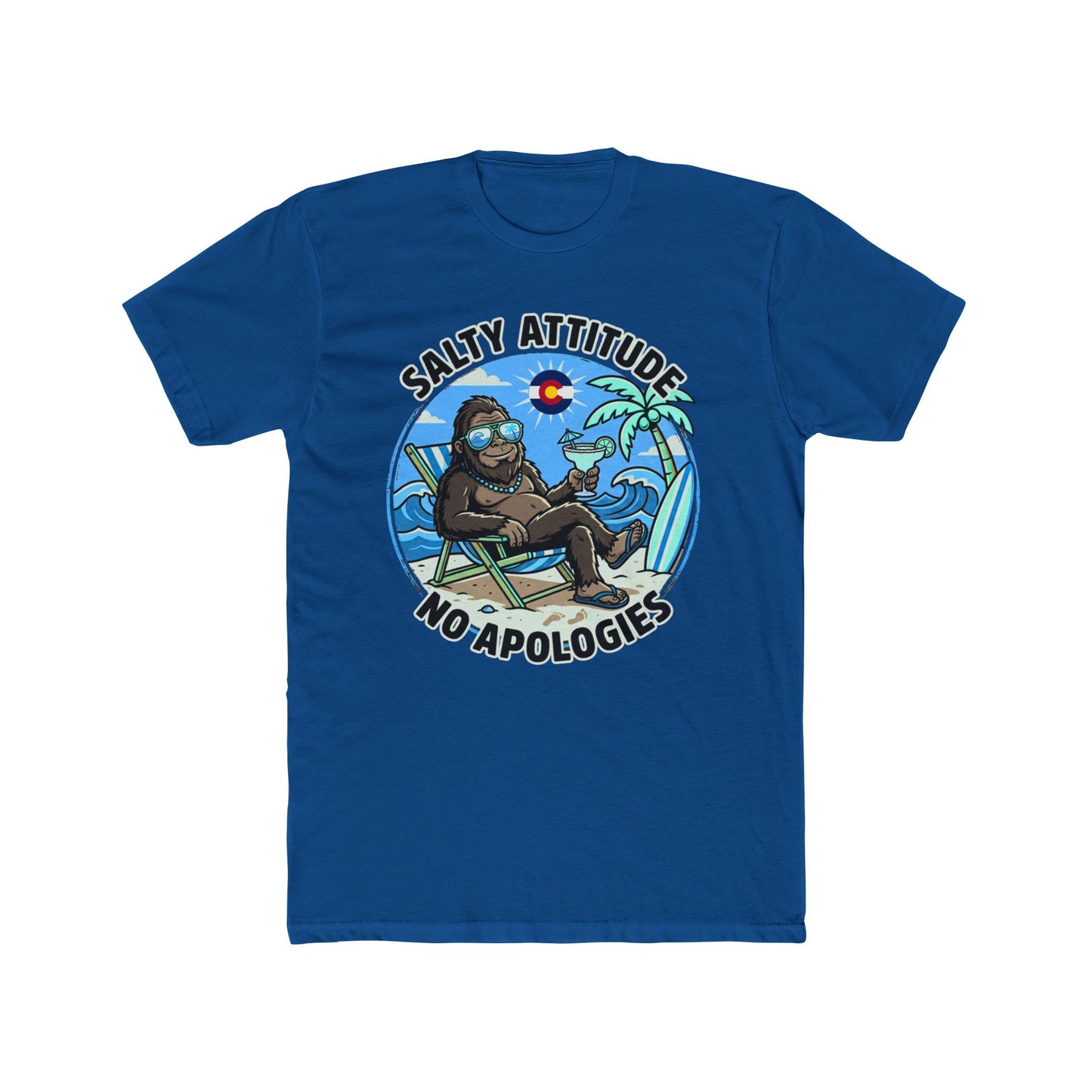 Salty Attitude T-Shirt — 'Salty Attitude No Apologies' Beach Vibes Tee
