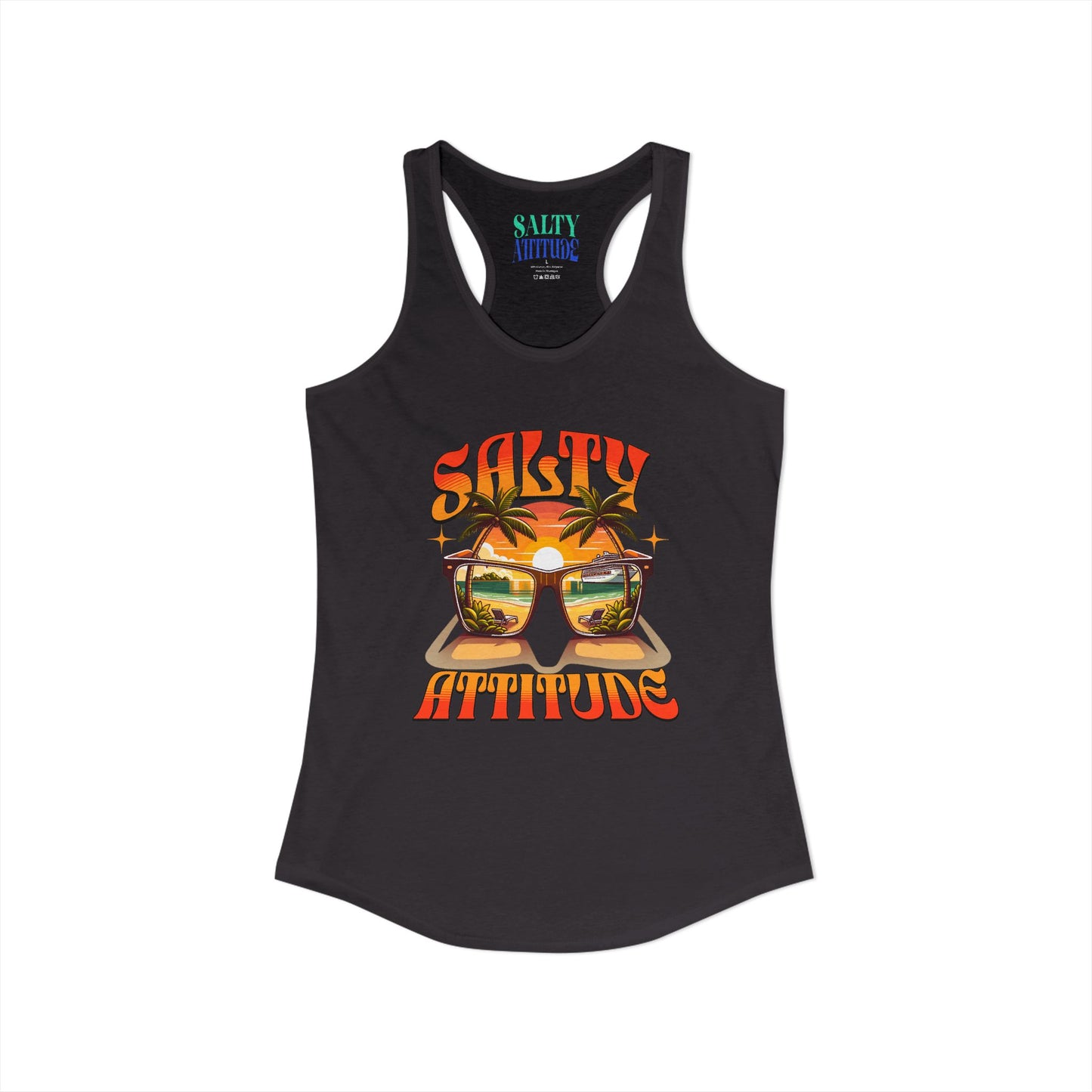 Salty Attitude Sunglass - Women's Ideal Racerback Tank