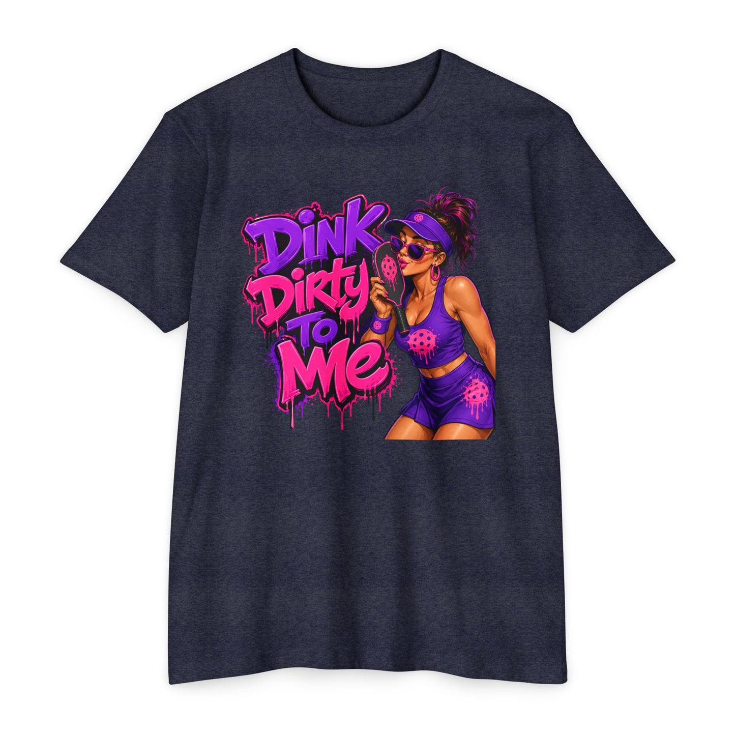 Dink Dirty To Me T-Shirt — Retro Pin-Up Beach Tee (Salty Attitude)