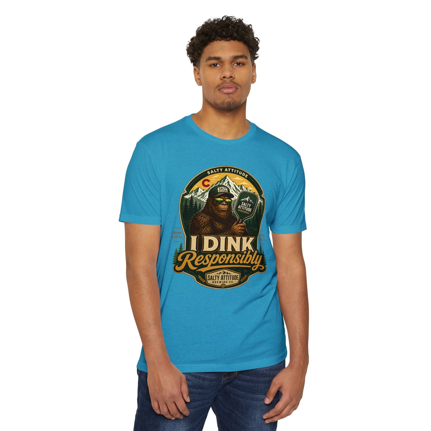 I Dink Responsibly T-Shirt — Funny Salty Attitude Pickleball Graphic Tee