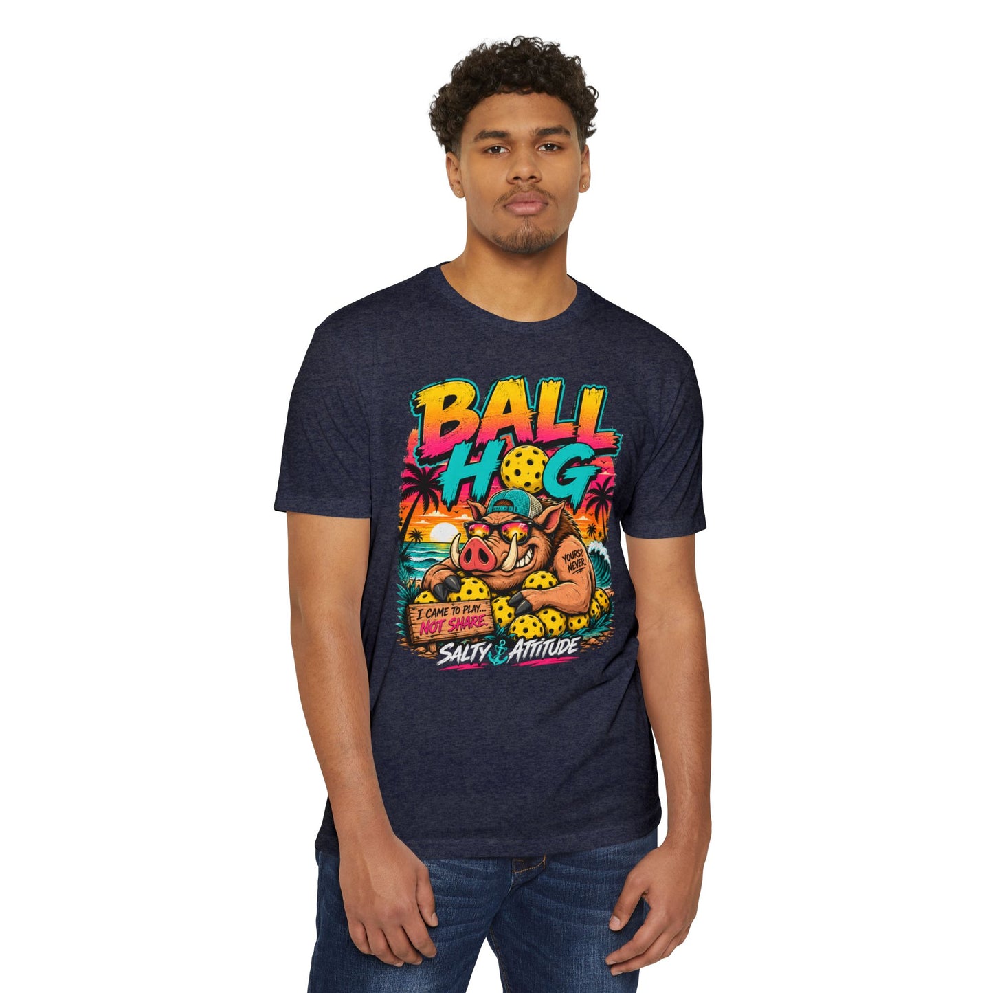 Ball Hog Beach Tee — "I Can't Be Held Responsible" Salty Attitude Graphic T-Shirt