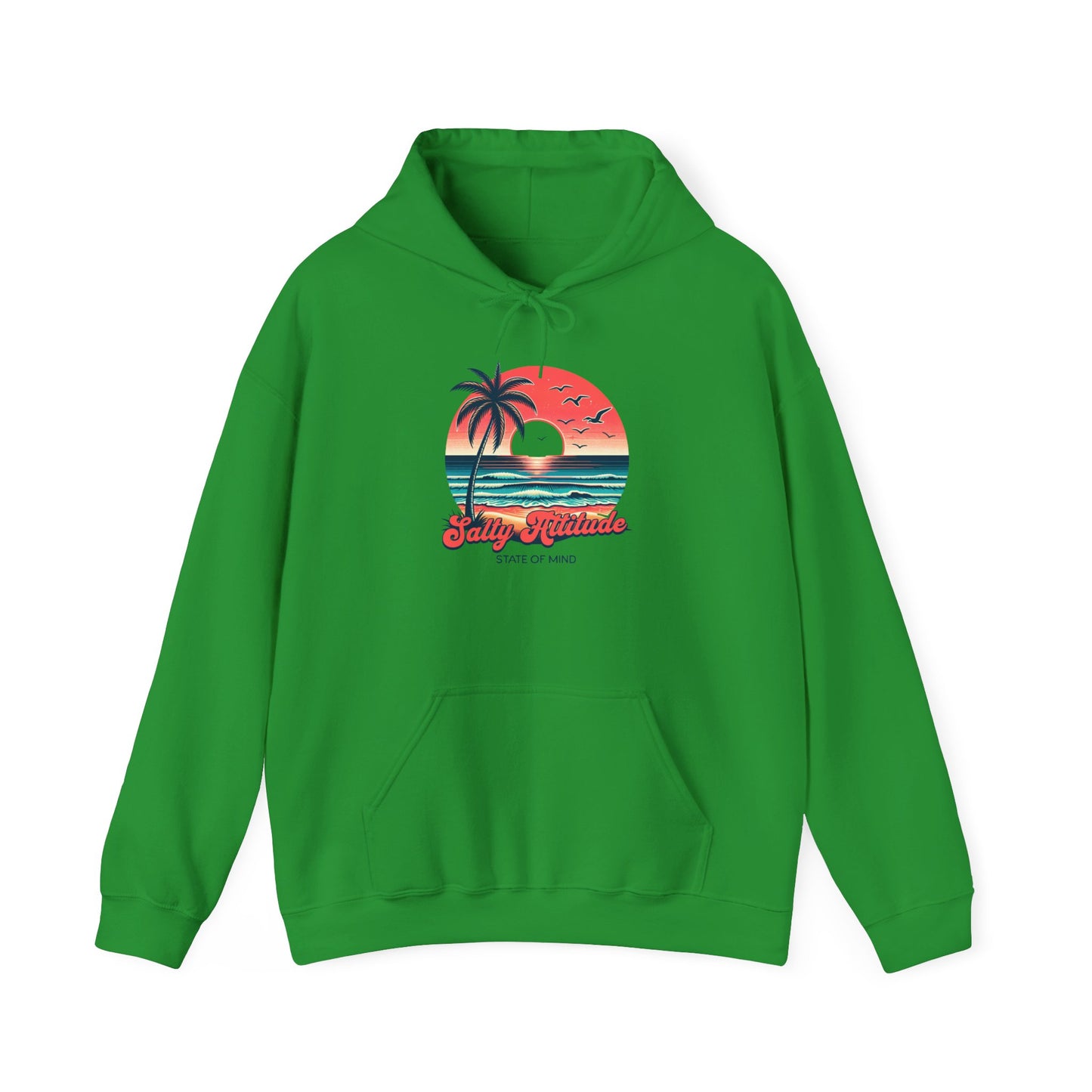 Salty Attitude Hoodie, Coastal Vibe Pullover, Beach Lover Sweatshirt,