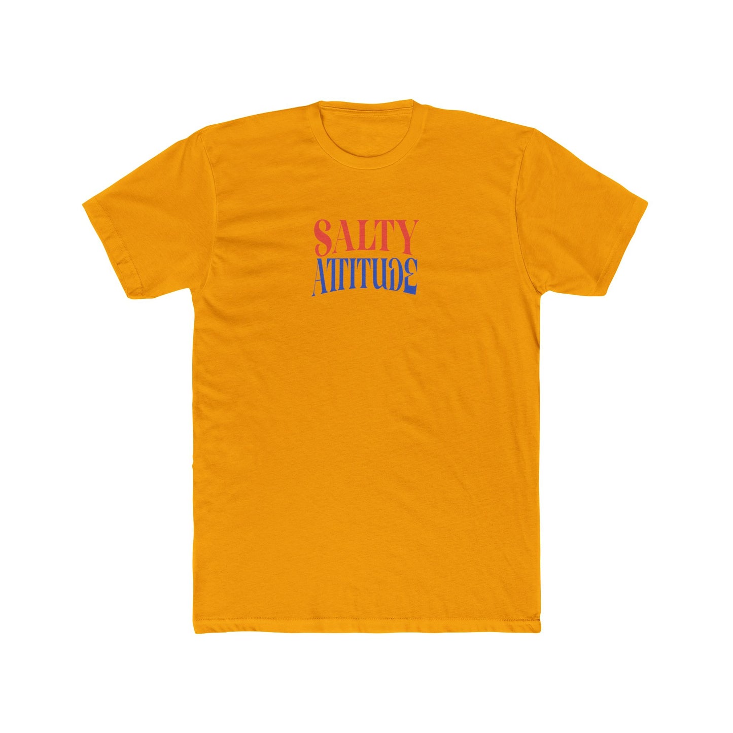 Graphic Tee — “Salty Attitude” Front & “Just the Tip” Tropical Back T-Shirt