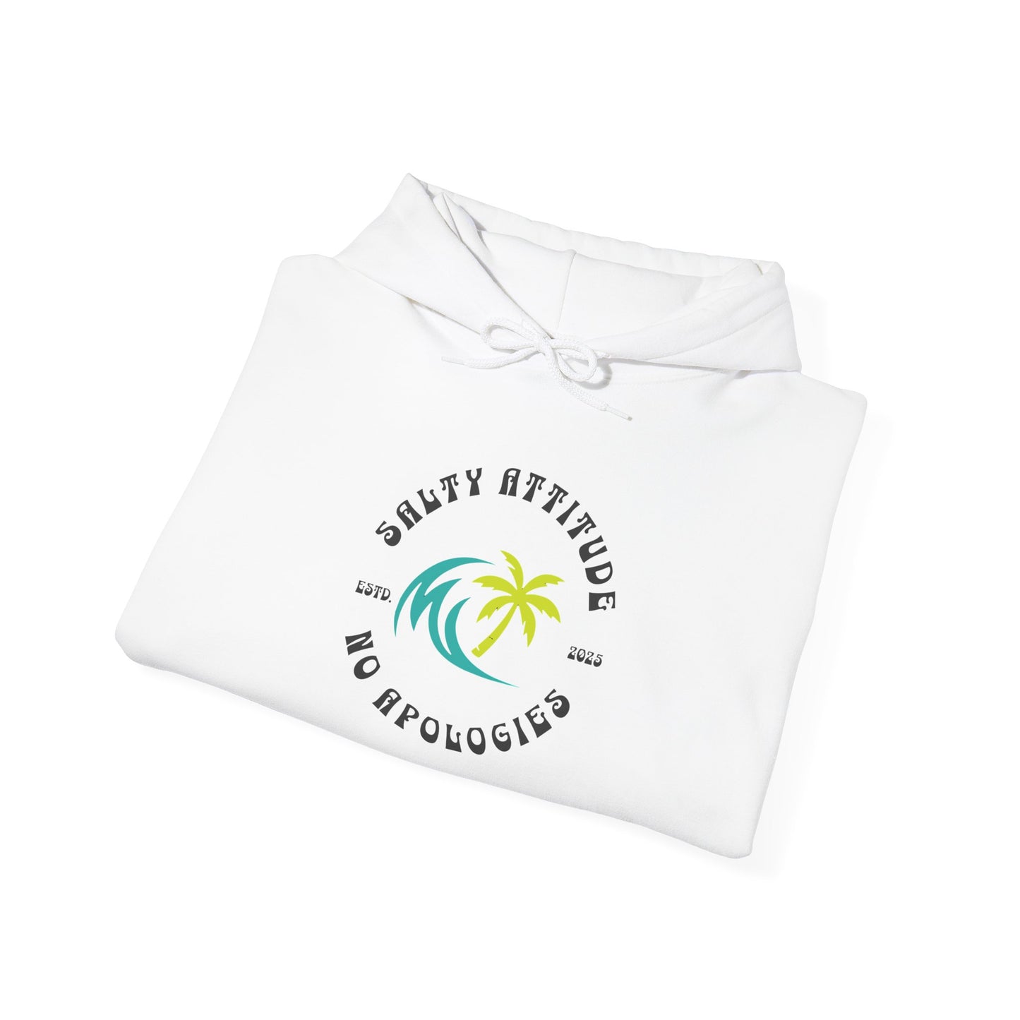 Salty Attitude Hoodie, Coastal Vibe Pullover, Beach Lover Sweatshirt,