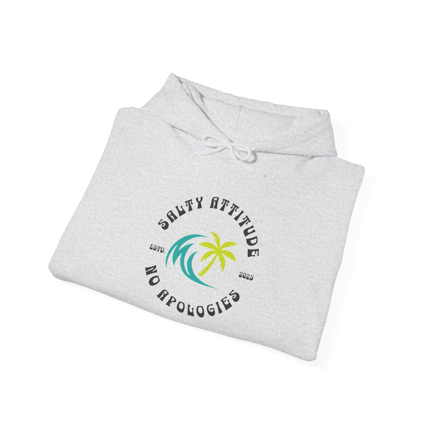 Salty Attitude Hoodie, Coastal Vibe Pullover, Beach Lover Sweatshirt,