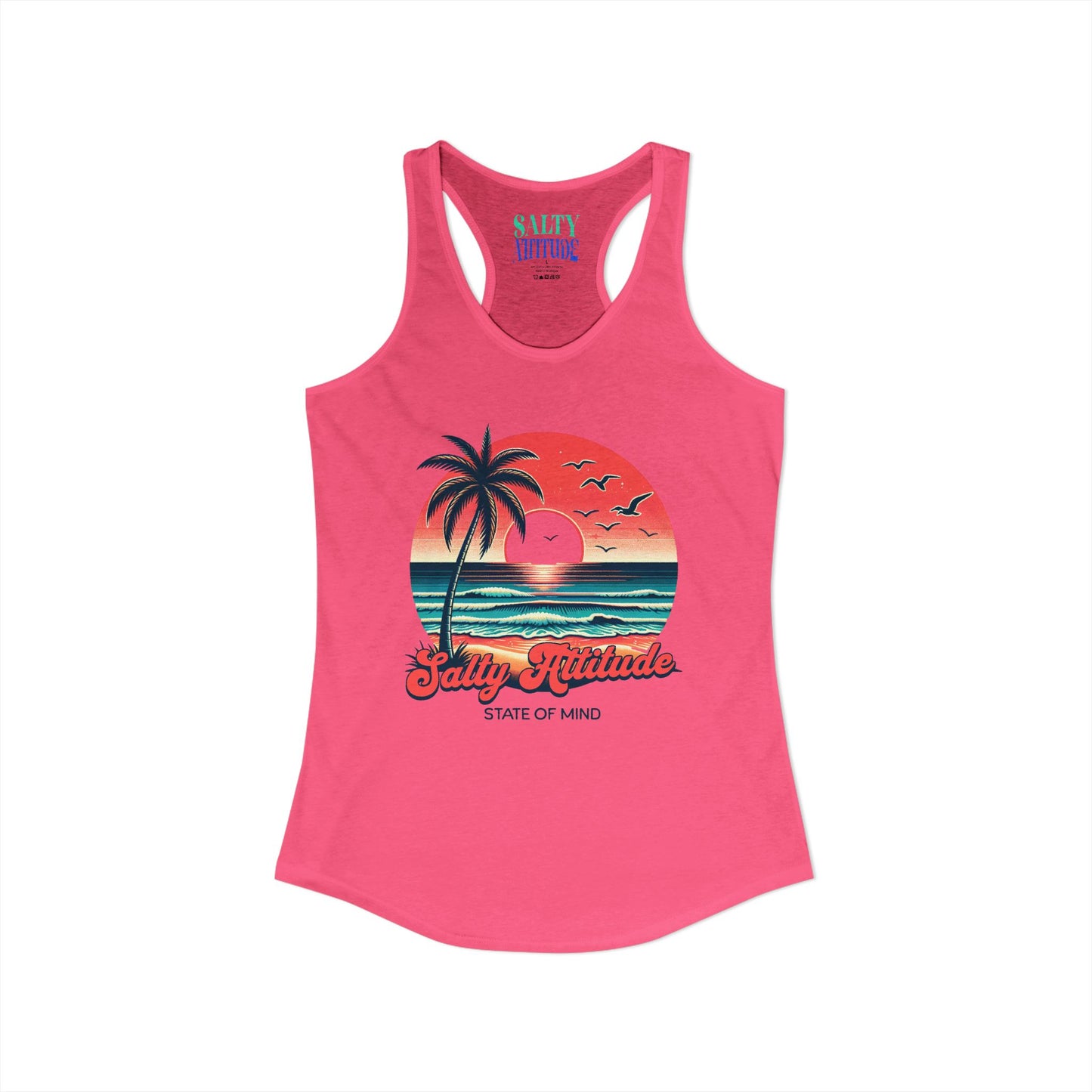 Salty Attitude  -  Women's Ideal Racerback Tank