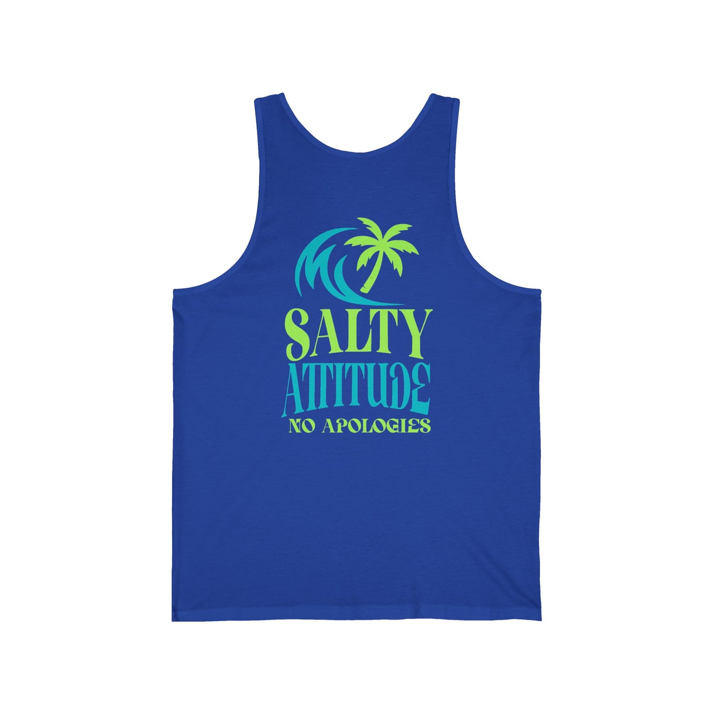 Tropical Vibes Tank, Beach Party Wear, No Apologies Top, Salty Attitude Shirt
