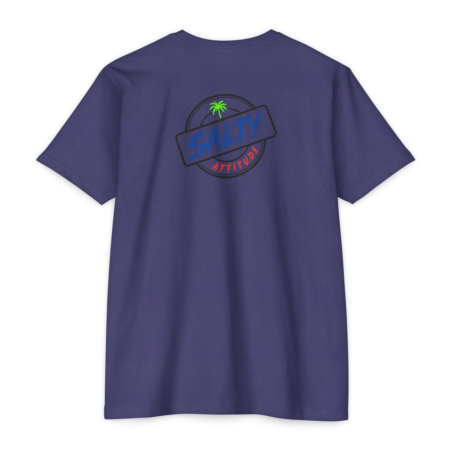 Net Gains Surf T-Shirt — 'Salty Attitude' Retro Beach Graphic Tee