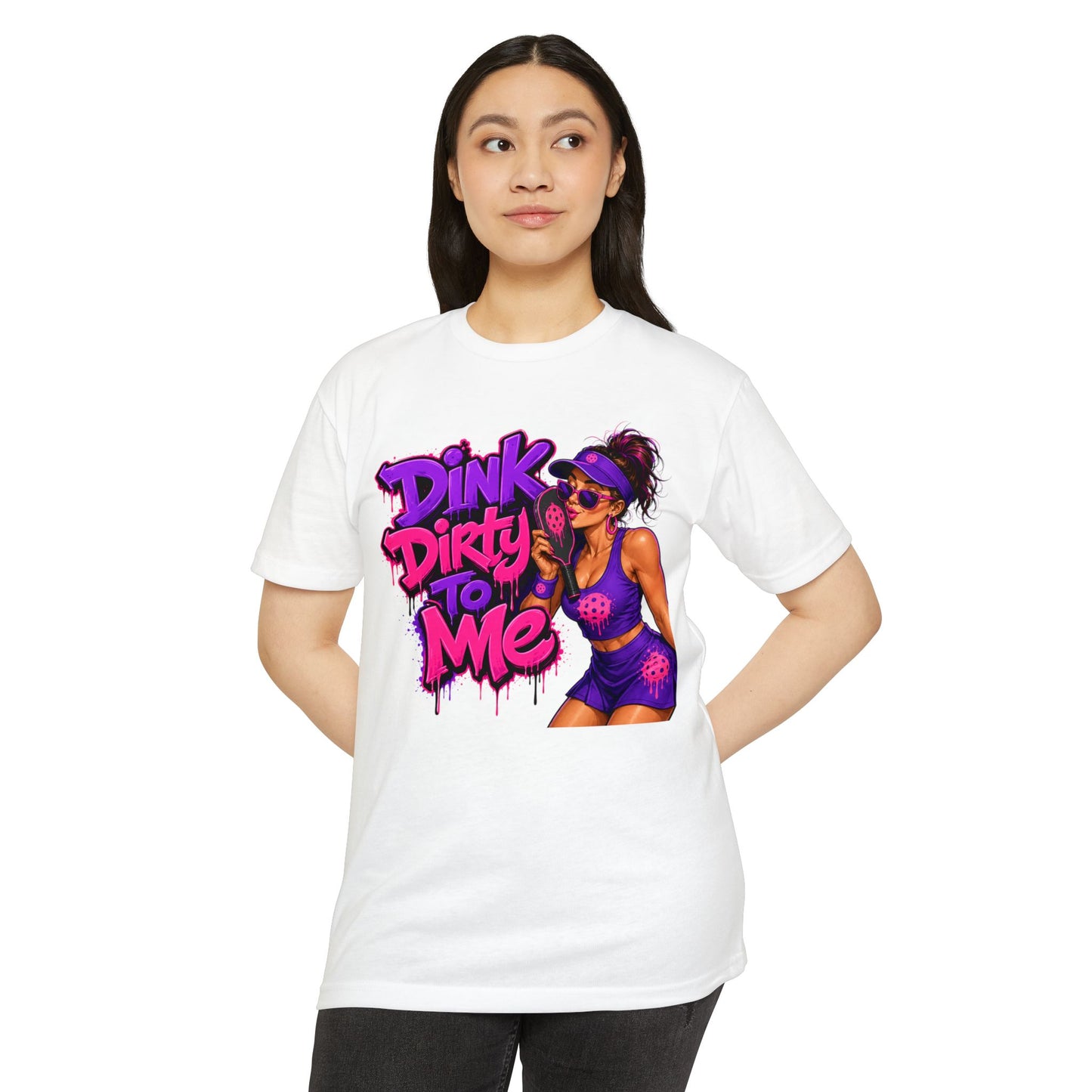 Dink Dirty To Me T-Shirt — Retro Pin-Up Beach Tee (Salty Attitude)