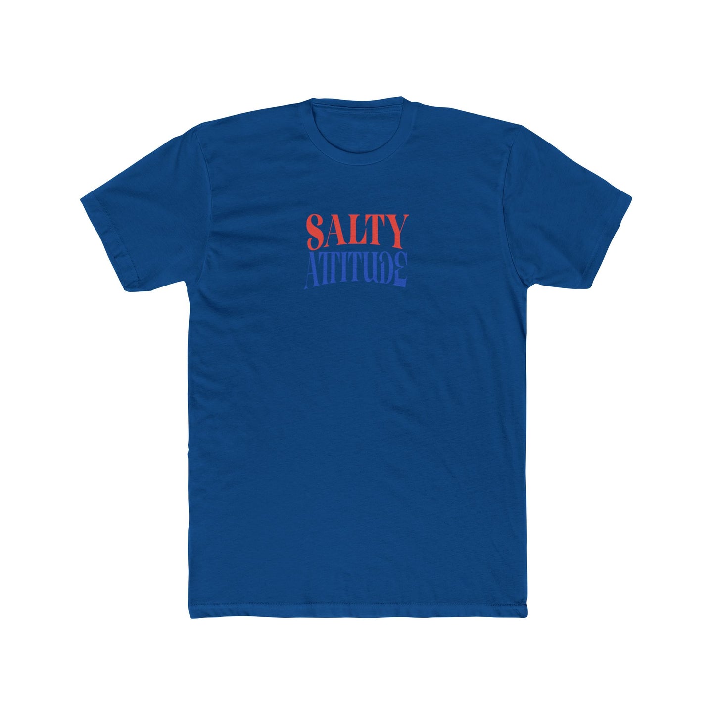 Graphic Tee — “Salty Attitude” Front & “Just the Tip” Tropical Back T-Shirt