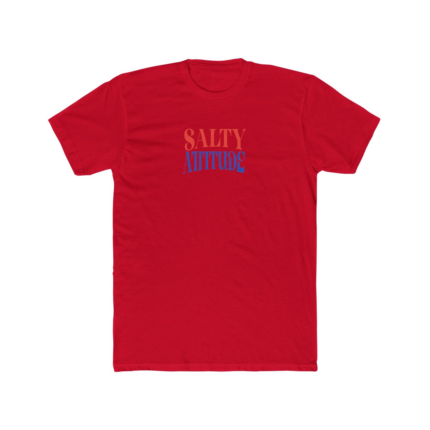 Graphic Tee — “Salty Attitude” Front & “Just the Tip” Tropical Back T-Shirt