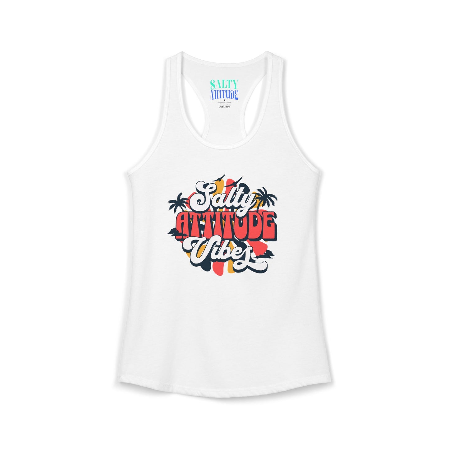 Salty Attitude Vibes -  Women's Ideal Racerback Tank