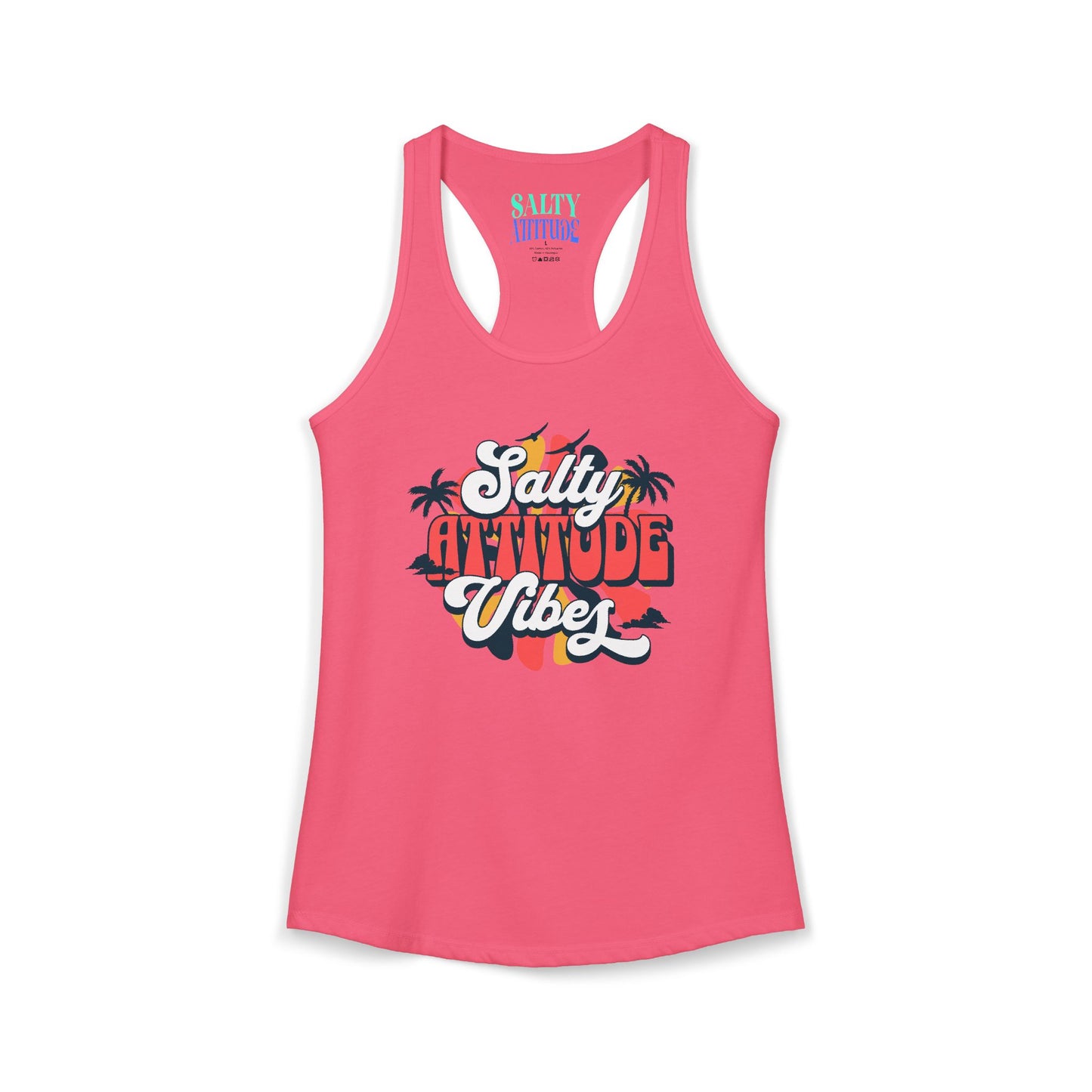 Salty Attitude Vibes -  Women's Ideal Racerback Tank