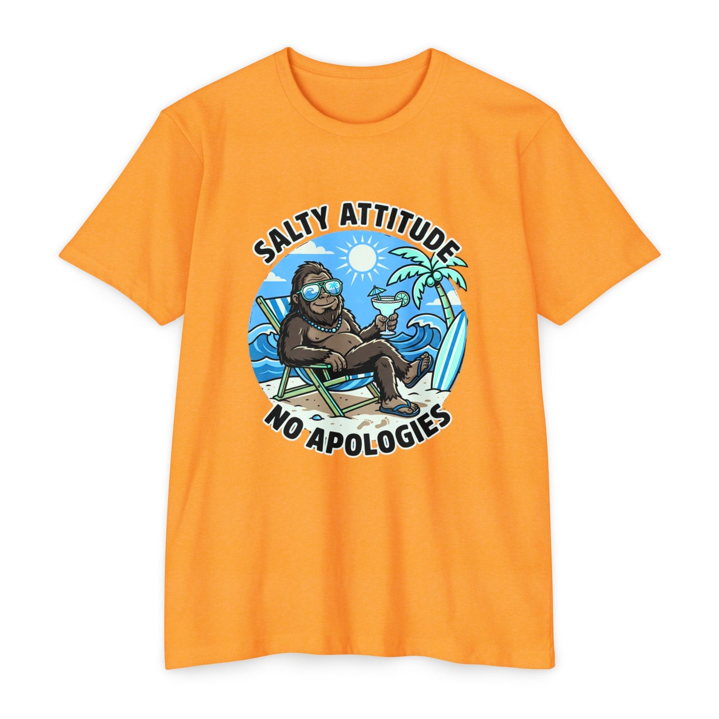 Big Foot — "Salty Attitude, No Apologies" Beach Graphic Tee