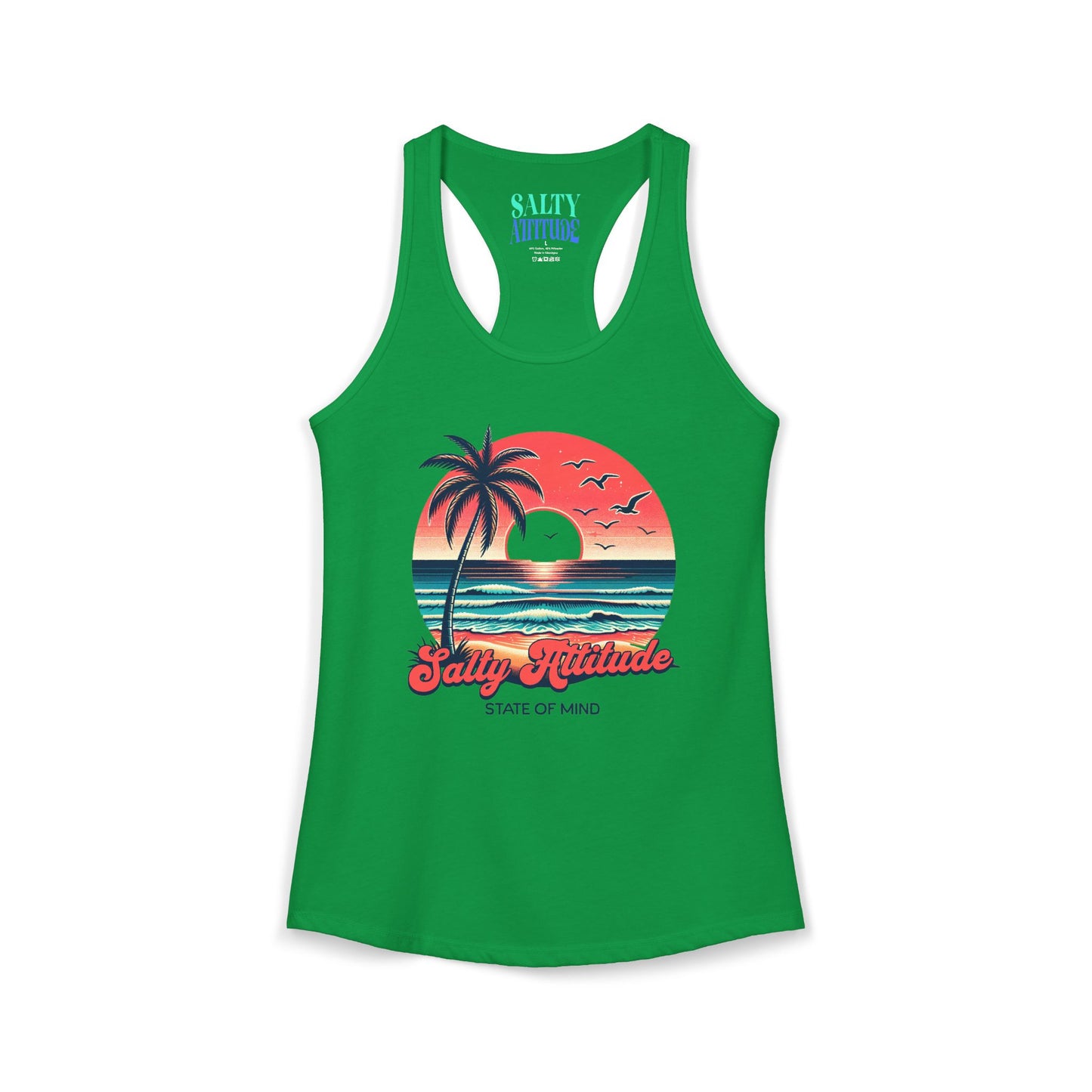 Salty Attitude  -  Women's Ideal Racerback Tank