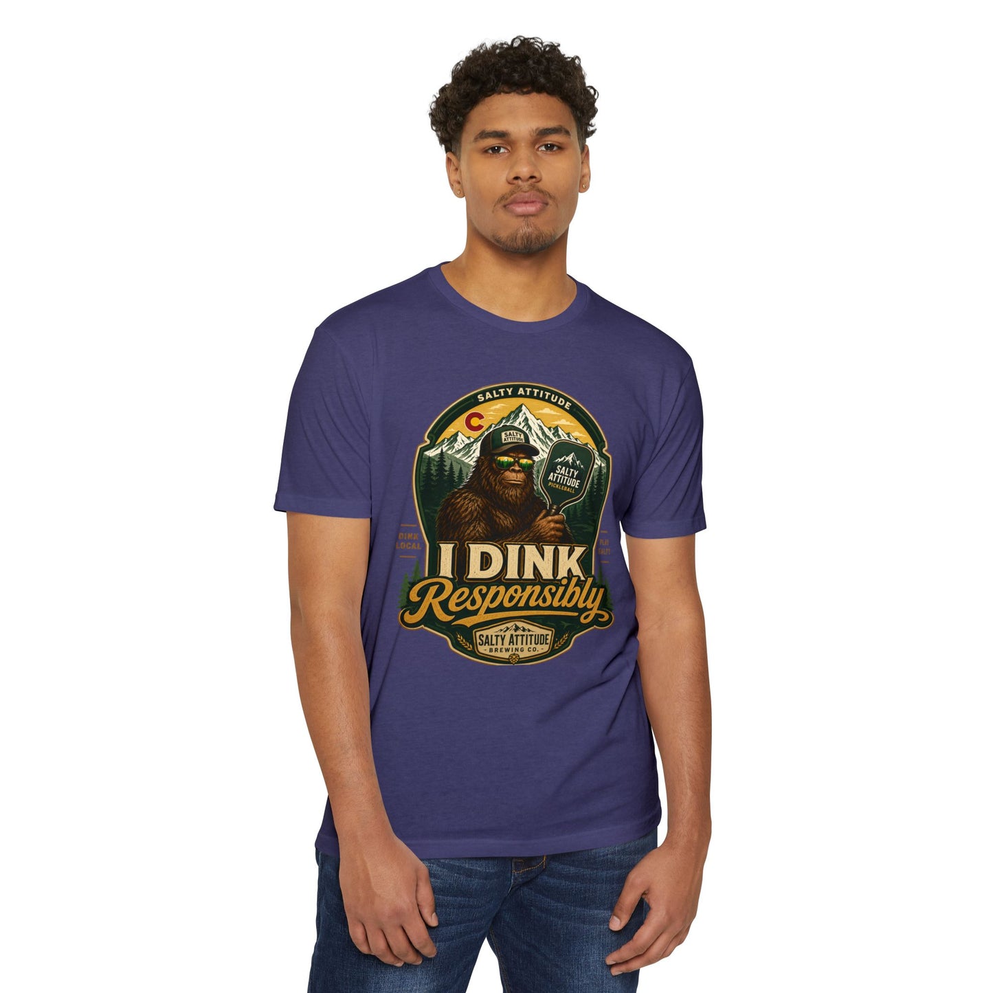 I Dink Responsibly T-Shirt — Funny Salty Attitude Pickleball Graphic Tee