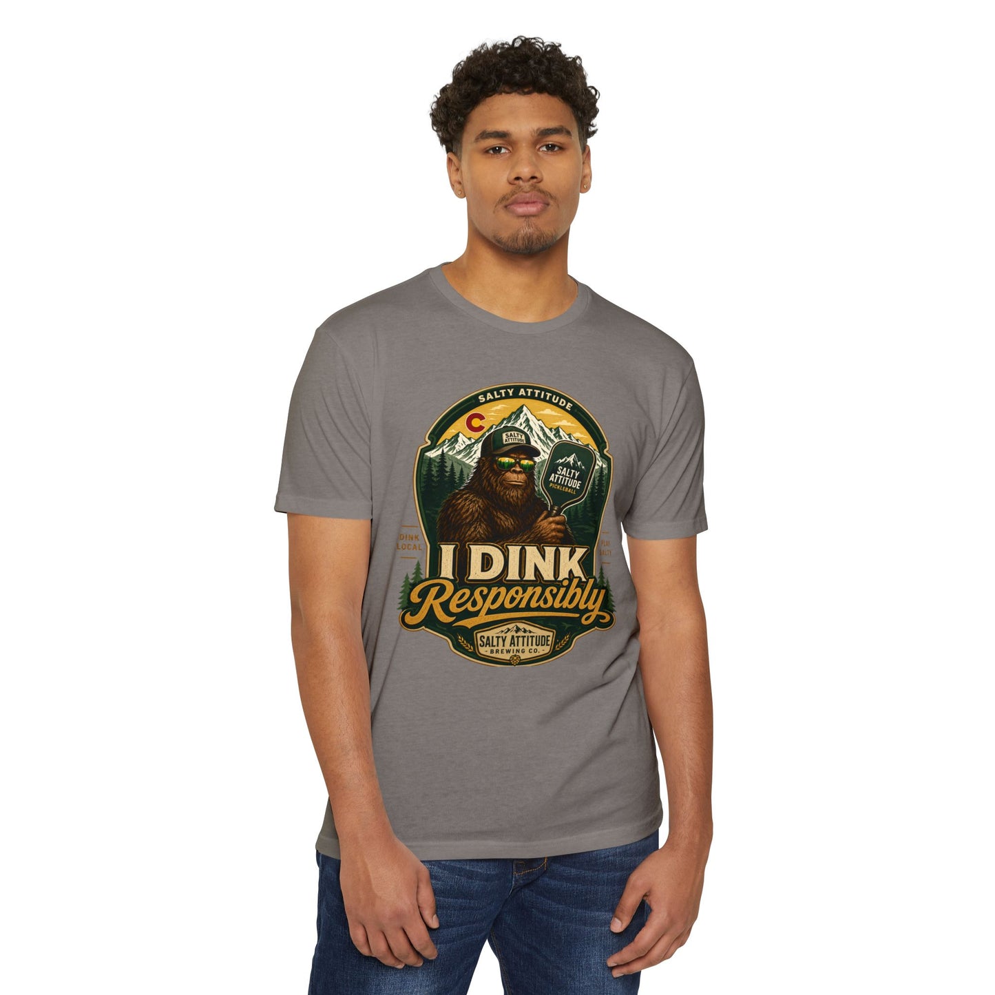 I Dink Responsibly T-Shirt — Funny Salty Attitude Pickleball Graphic Tee