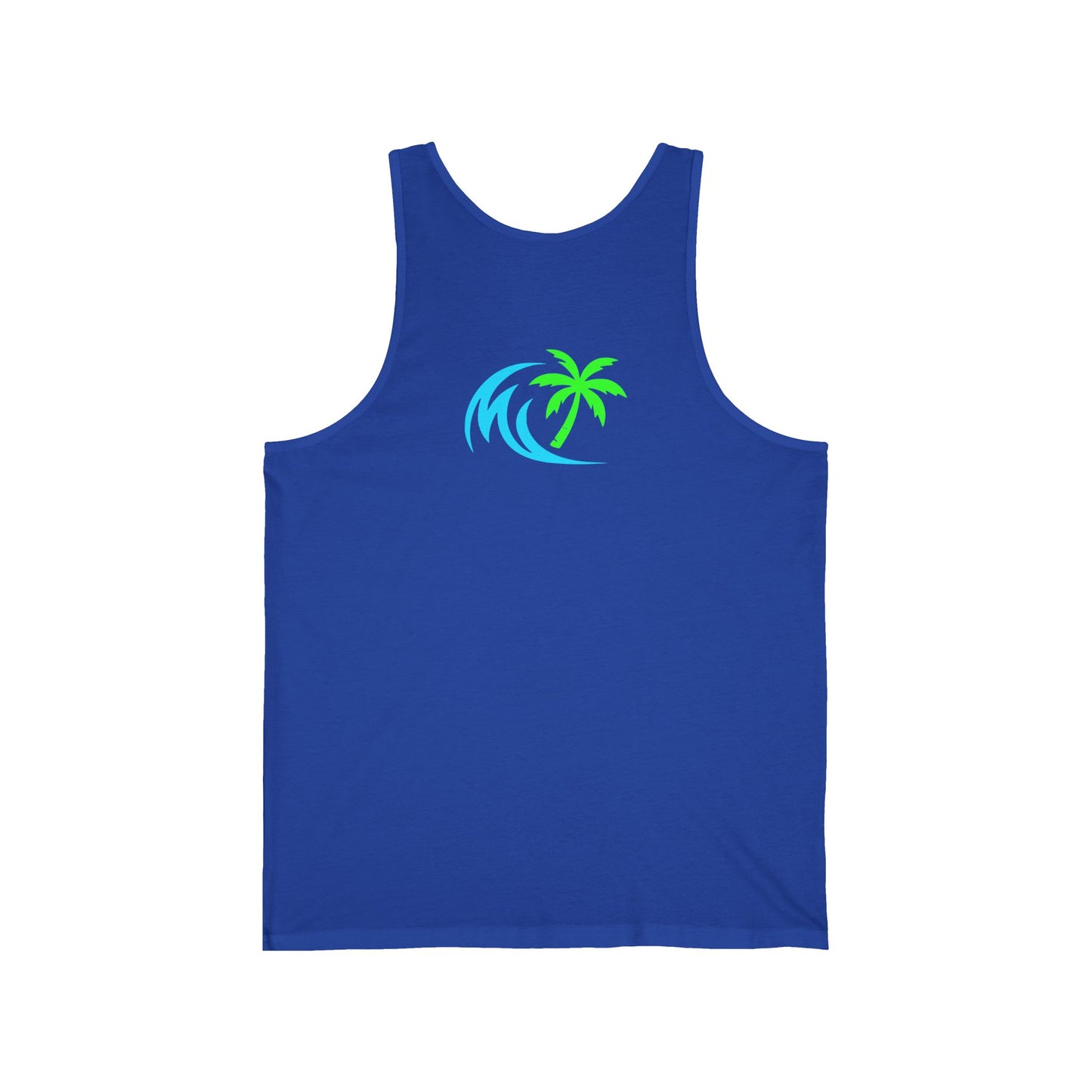 Salty Attitude No Apologies Tank Top — Funny Beach Vibes Surfing Palm Graphic