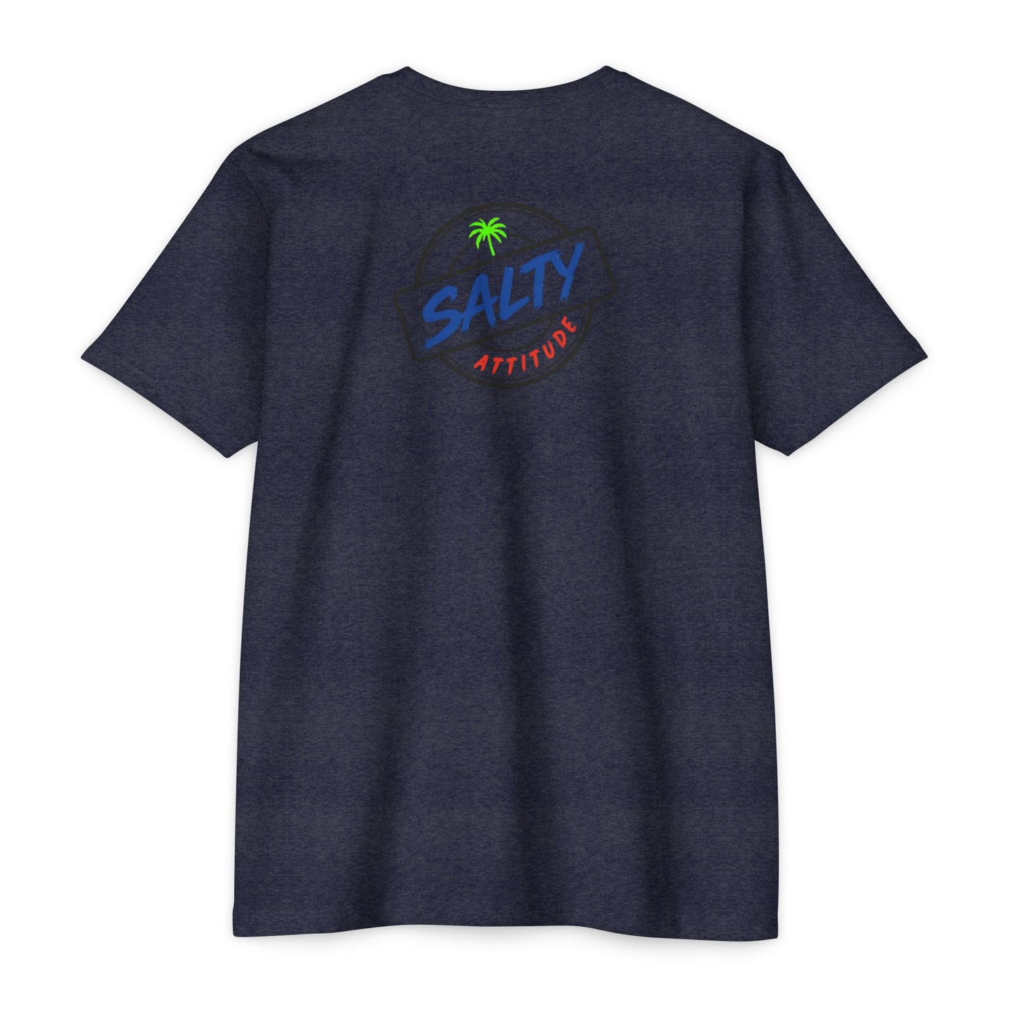 T-Shirt — "Soft Hands Hard Paddle" Tropical Salty Attitude Surf Tee