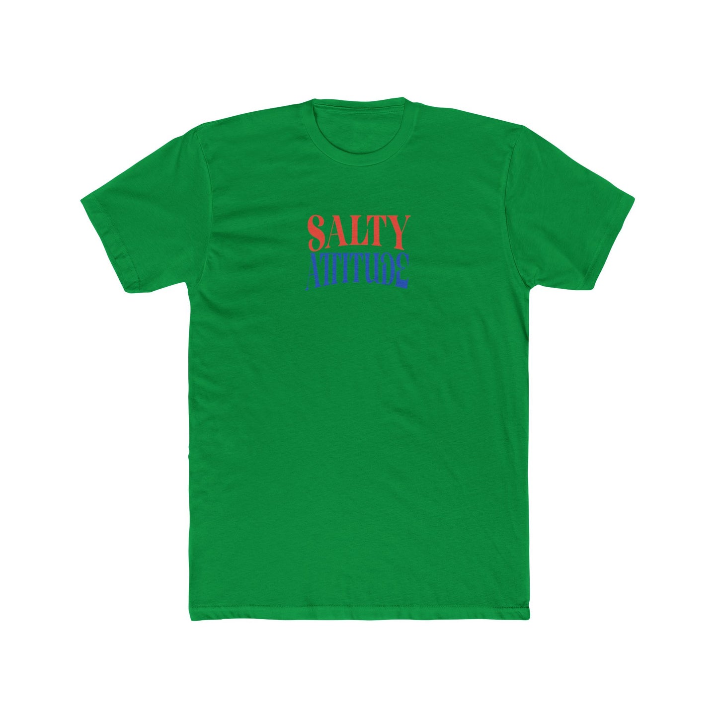 Graphic Tee — “Salty Attitude” Front & “Just the Tip” Tropical Back T-Shirt