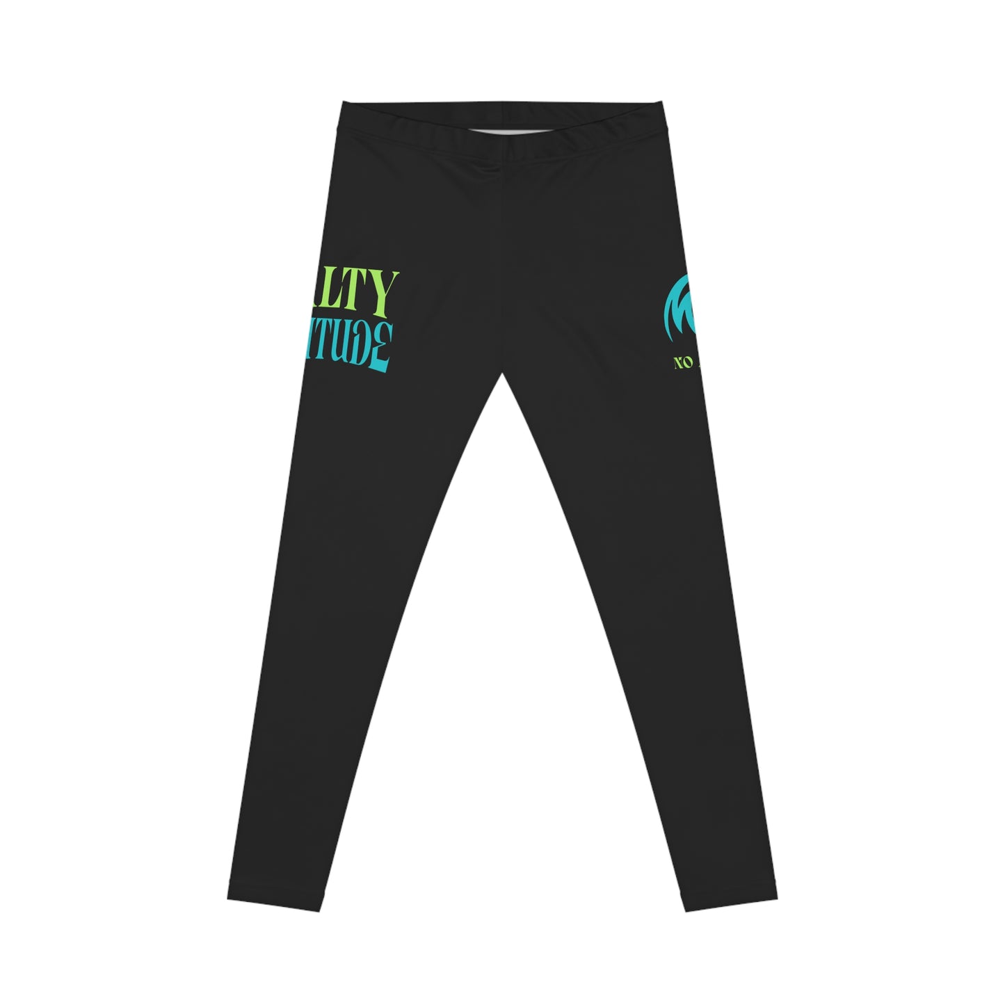 Salty Attitude Leggings | Palm Tree Beach Graphic Leggings