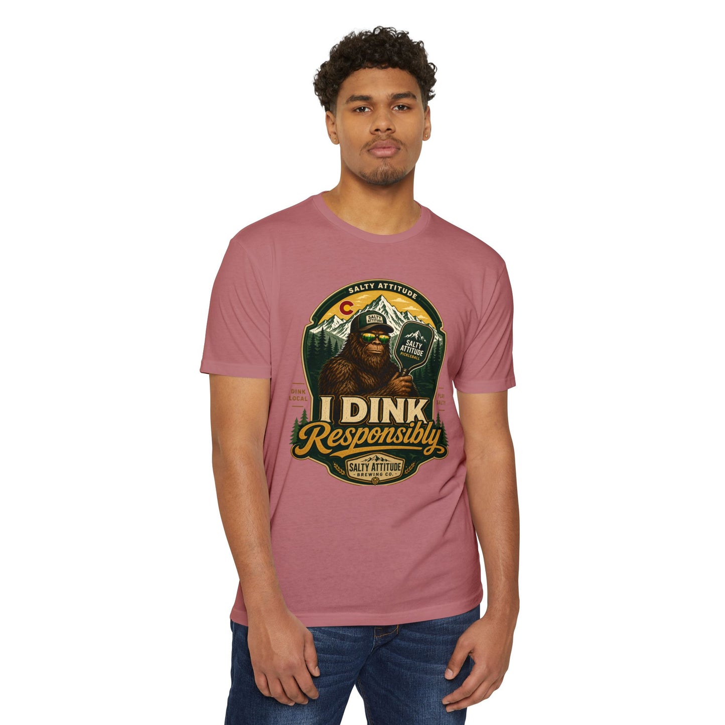 I Dink Responsibly T-Shirt — Funny Salty Attitude Pickleball Graphic Tee