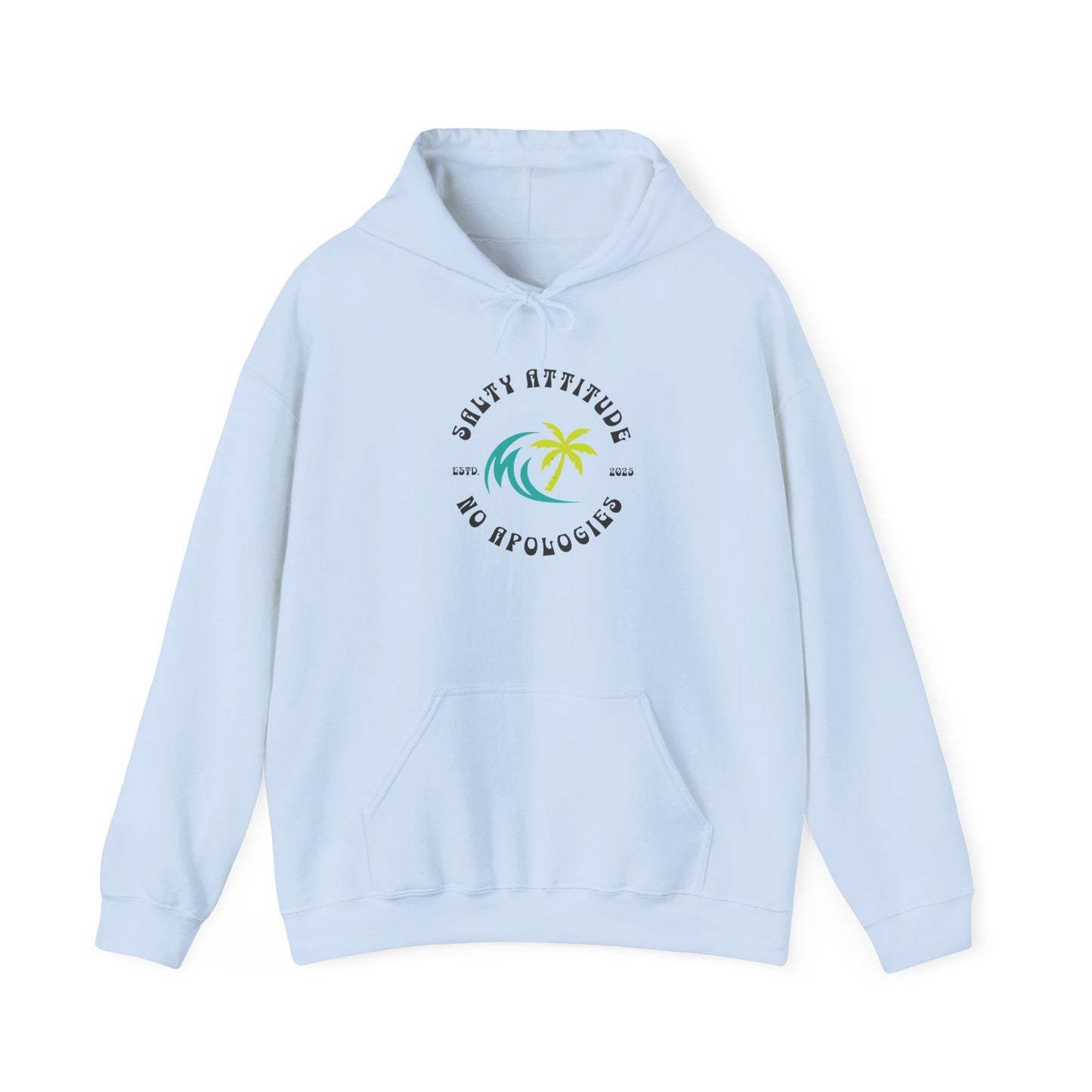 Salty Attitude Hoodie, Coastal Vibe Pullover, Beach Lover Sweatshirt,