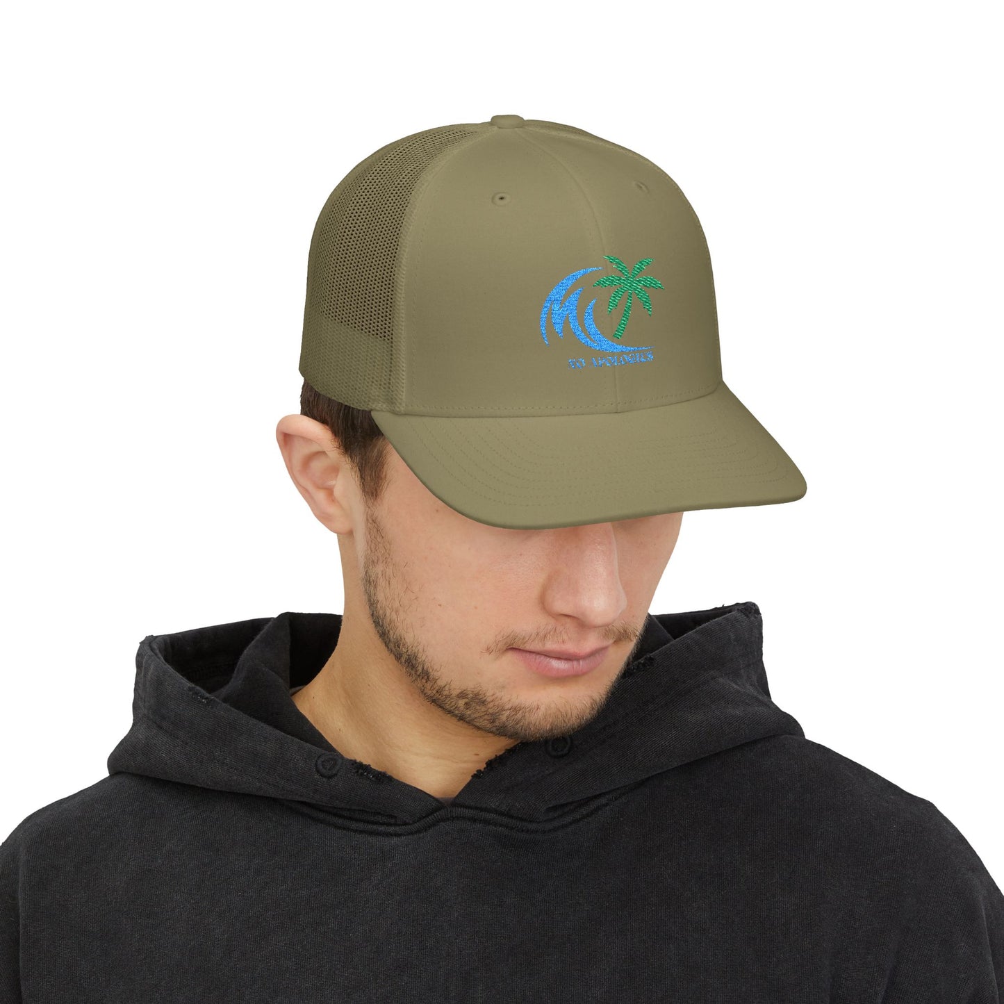 Palm Tree Wave No Apologies - Snapback Cap | Trucker Mesh Hat