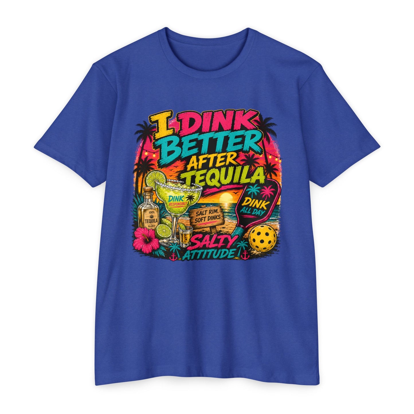 I Drink Better After Tequila T-Shirt — Salty Attitude Tropical Party Tee