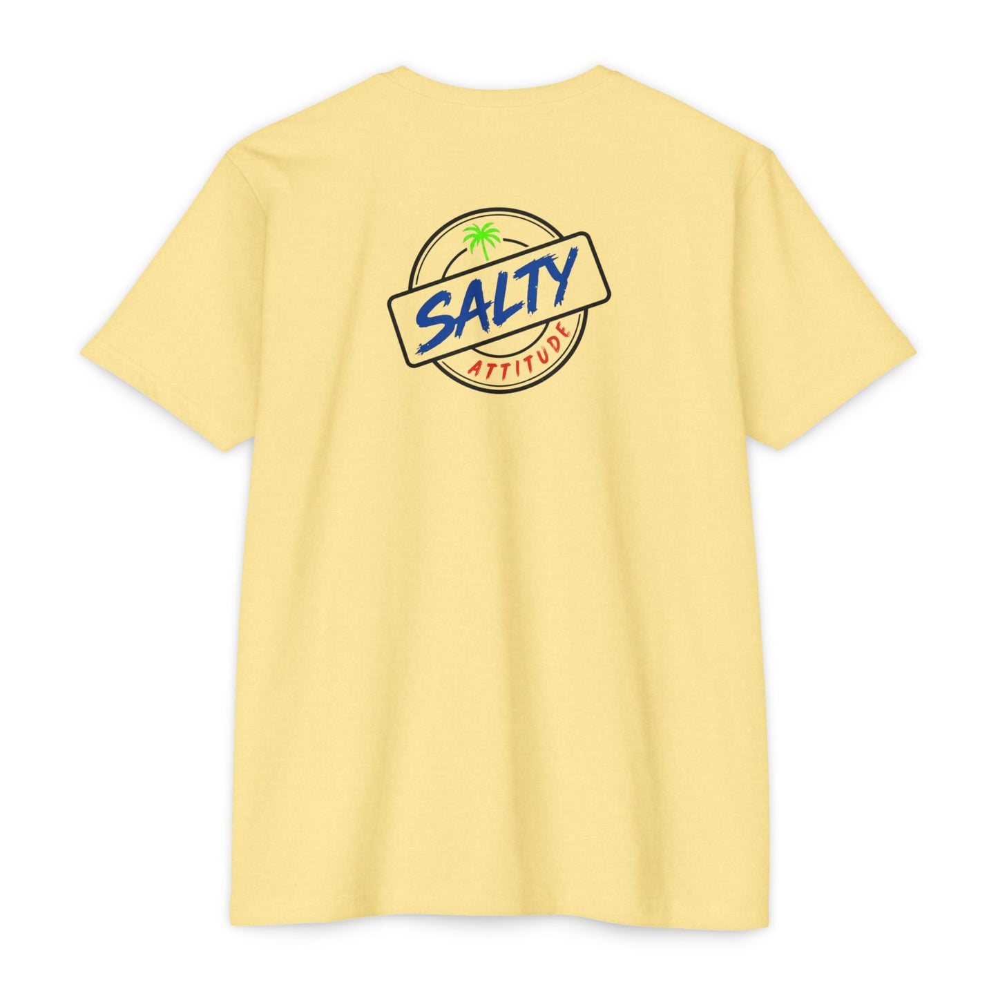 Net Gains Surf T-Shirt — 'Salty Attitude' Retro Beach Graphic Tee
