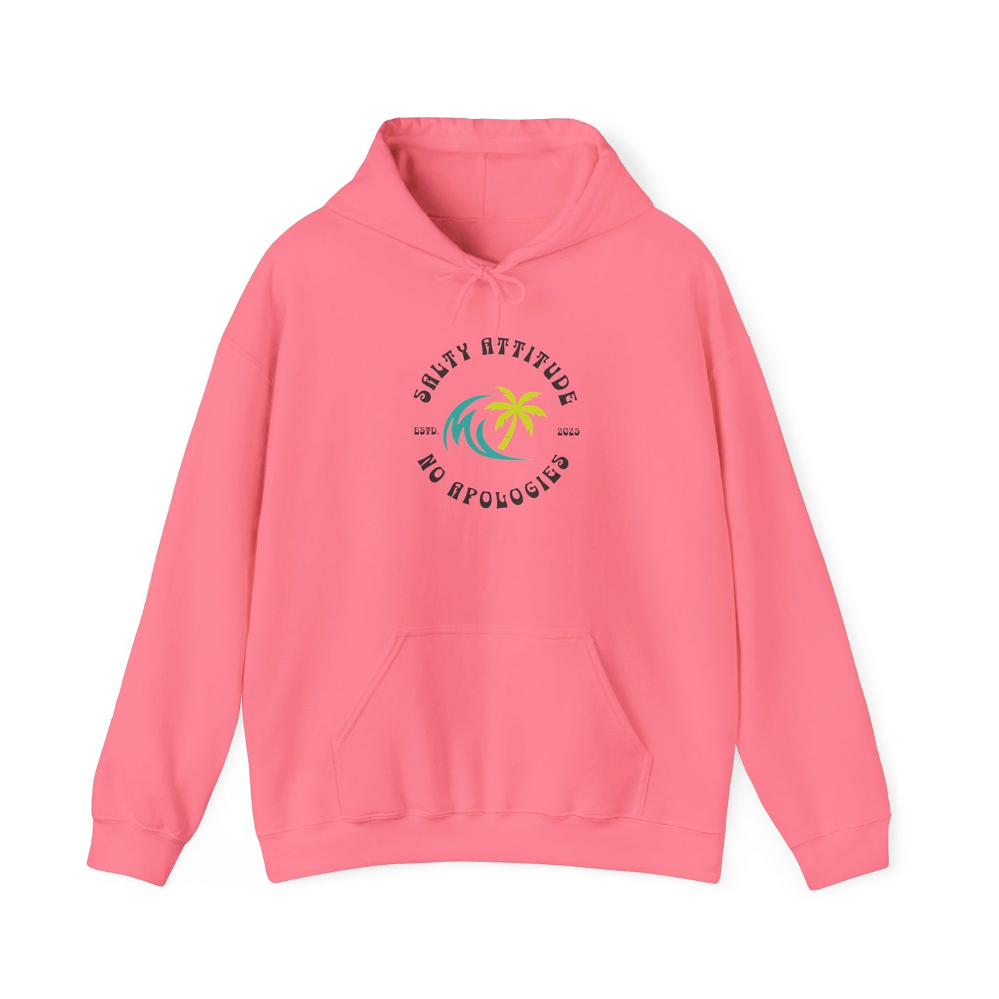 Salty Attitude Hoodie, Coastal Vibe Pullover, Beach Lover Sweatshirt,