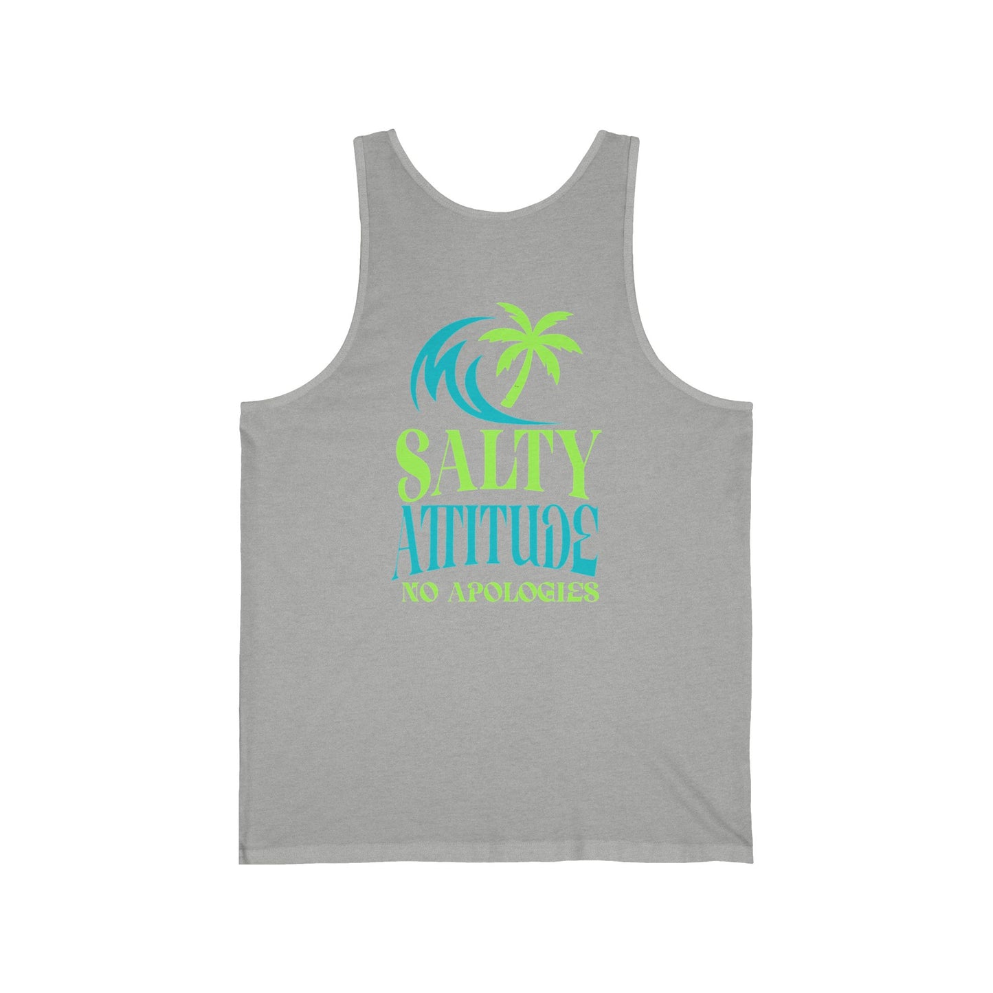 Tropical Vibes Tank, Beach Party Wear, No Apologies Top, Salty Attitude Shirt