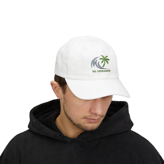 No Apologies - Beach Vibes Classic Dad Cap, Summer Hat,