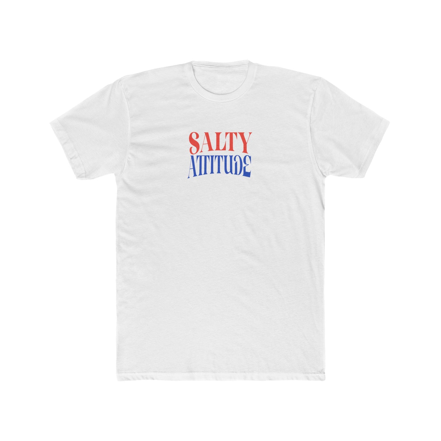Graphic Tee — “Salty Attitude” Front & “Just the Tip” Tropical Back T-Shirt