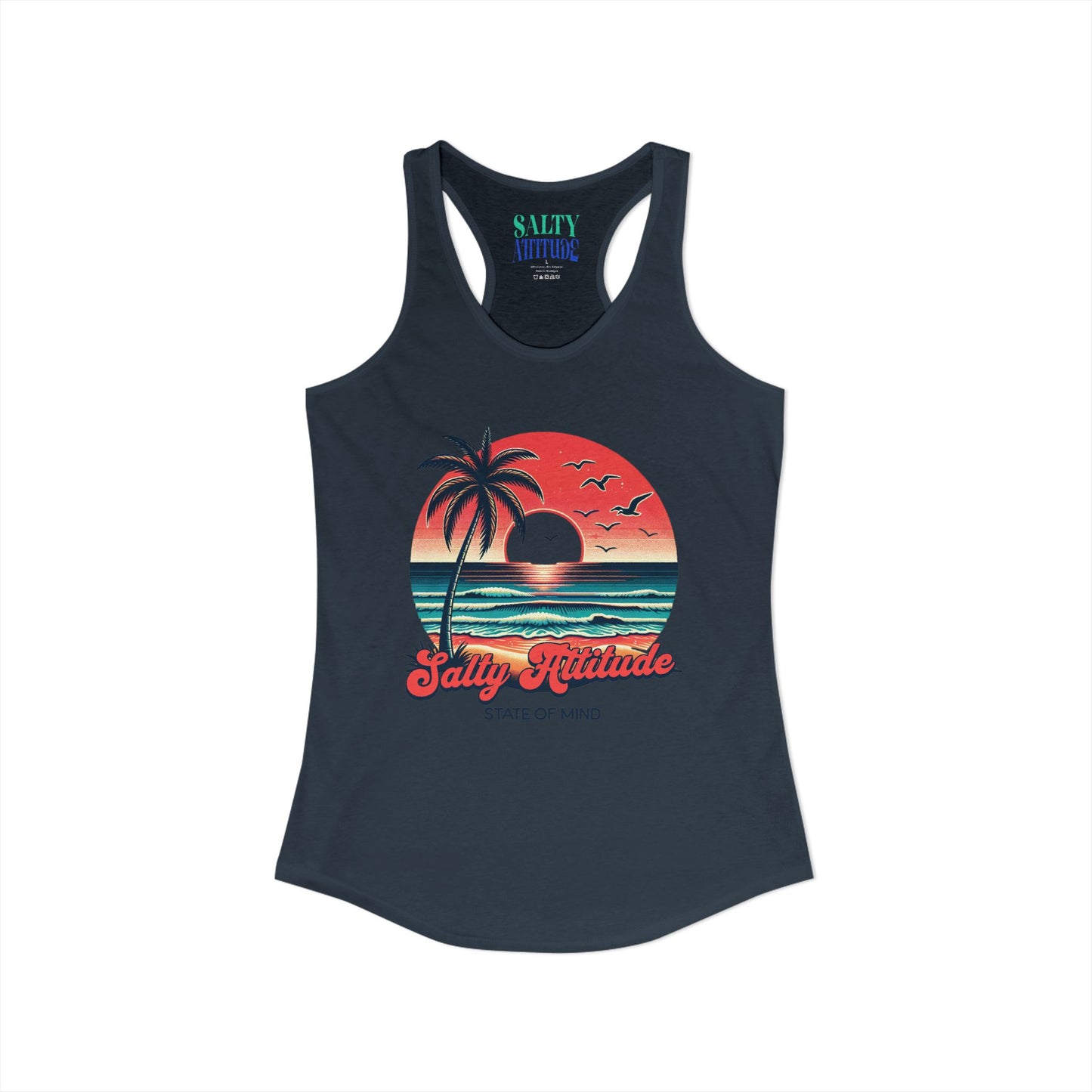 Salty Attitude  -  Women's Ideal Racerback Tank