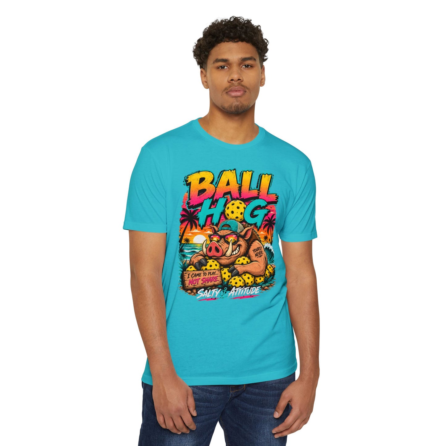 Ball Hog Beach Tee — "I Can't Be Held Responsible" Salty Attitude Graphic T-Shirt