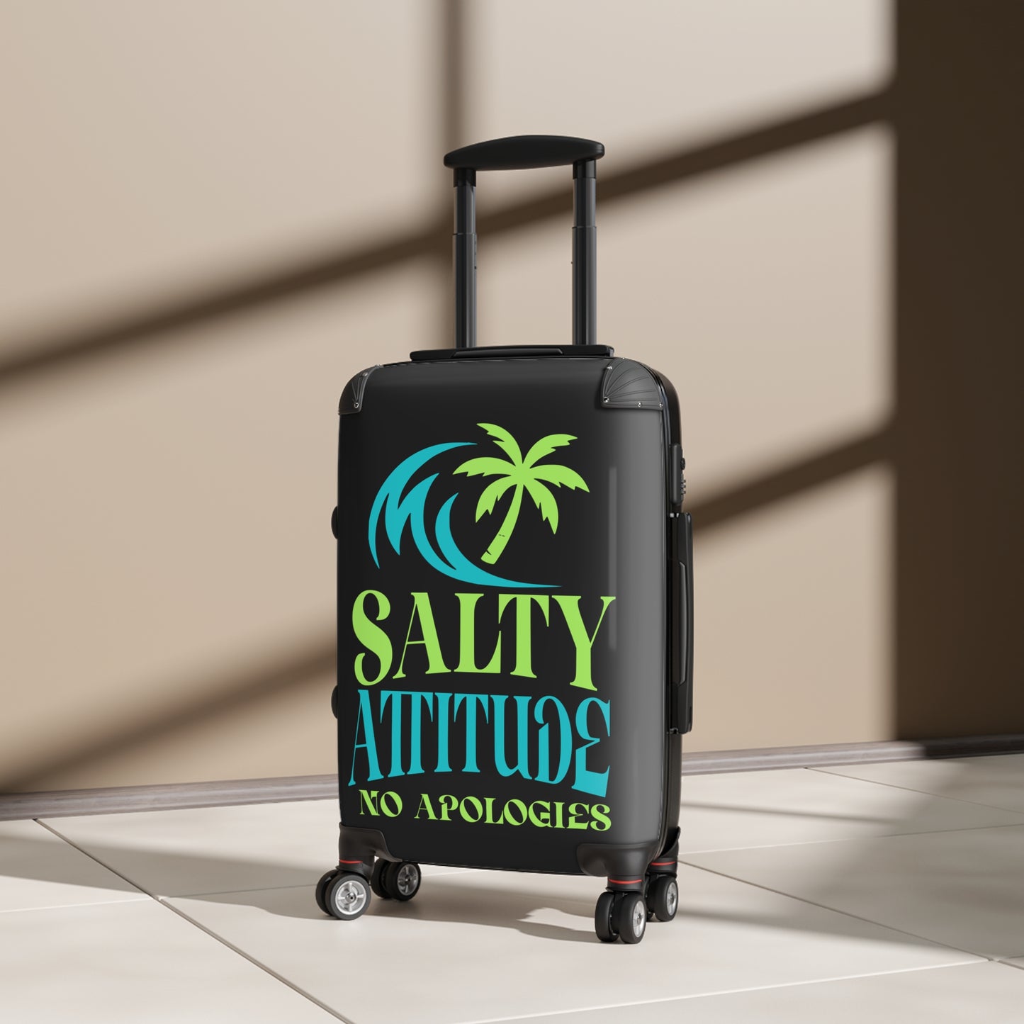 Suitcase — "Salty Attitude No Apologies" Beach Carry-On Luggage