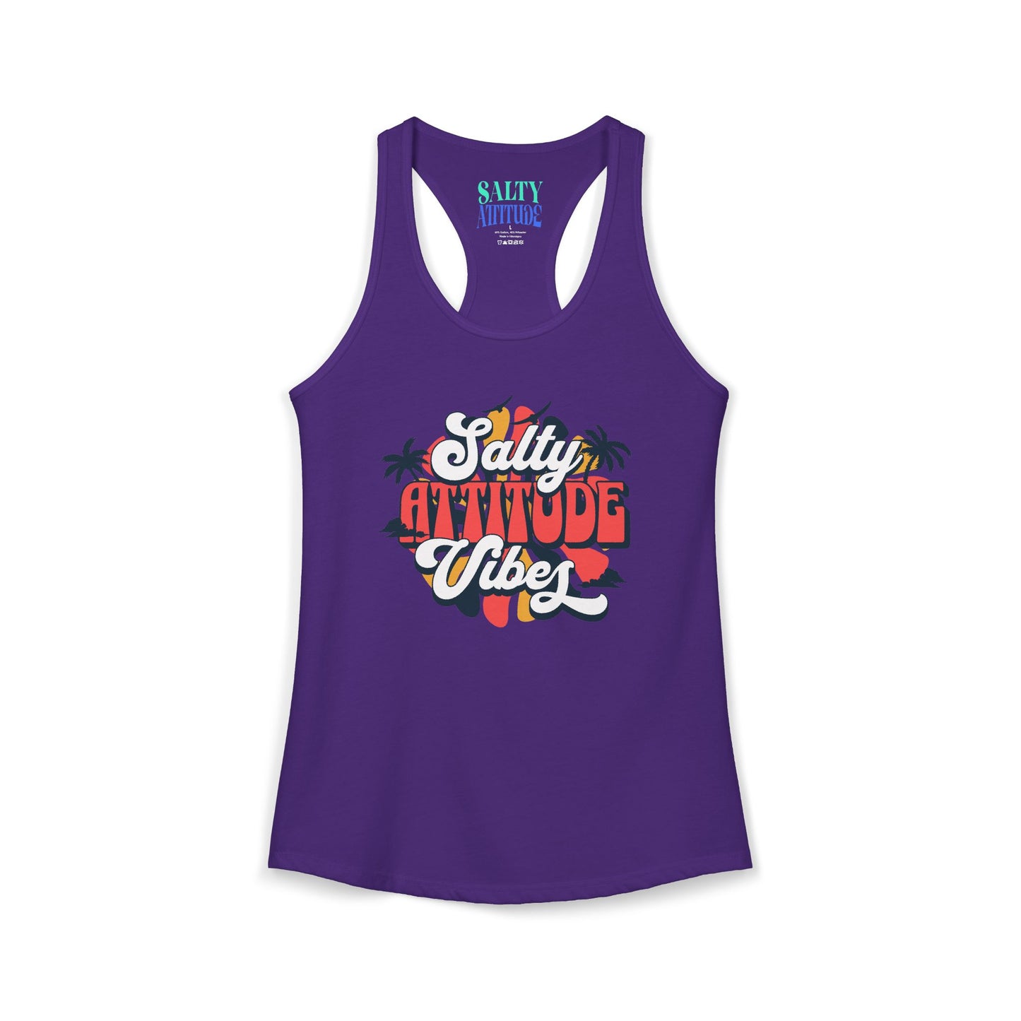 Salty Attitude Vibes -  Women's Ideal Racerback Tank