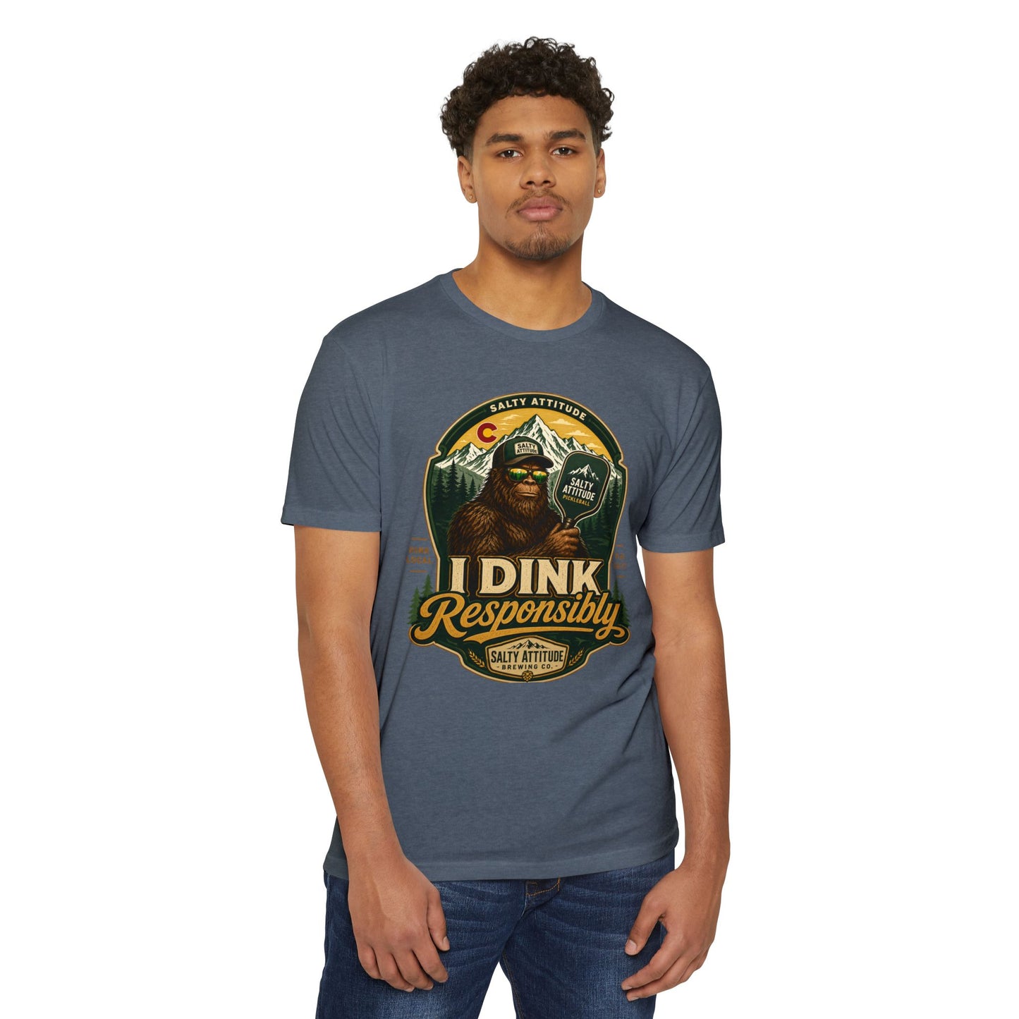 I Dink Responsibly T-Shirt — Funny Salty Attitude Pickleball Graphic Tee