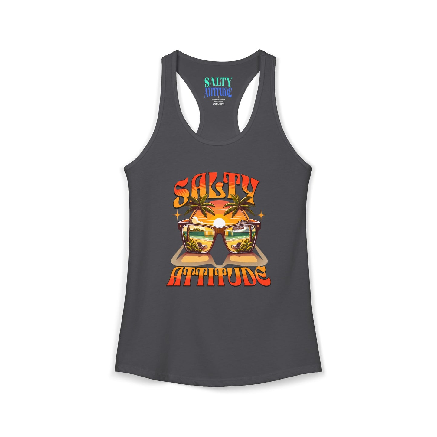 Salty Attitude Sunglass - Women's Ideal Racerback Tank