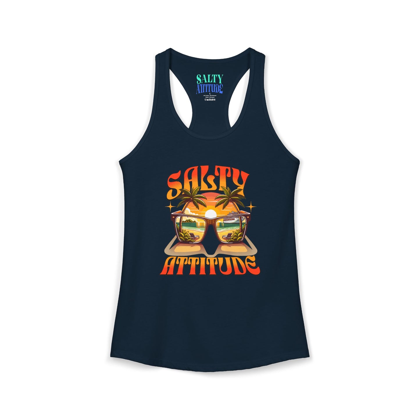 Salty Attitude Sunglass - Women's Ideal Racerback Tank