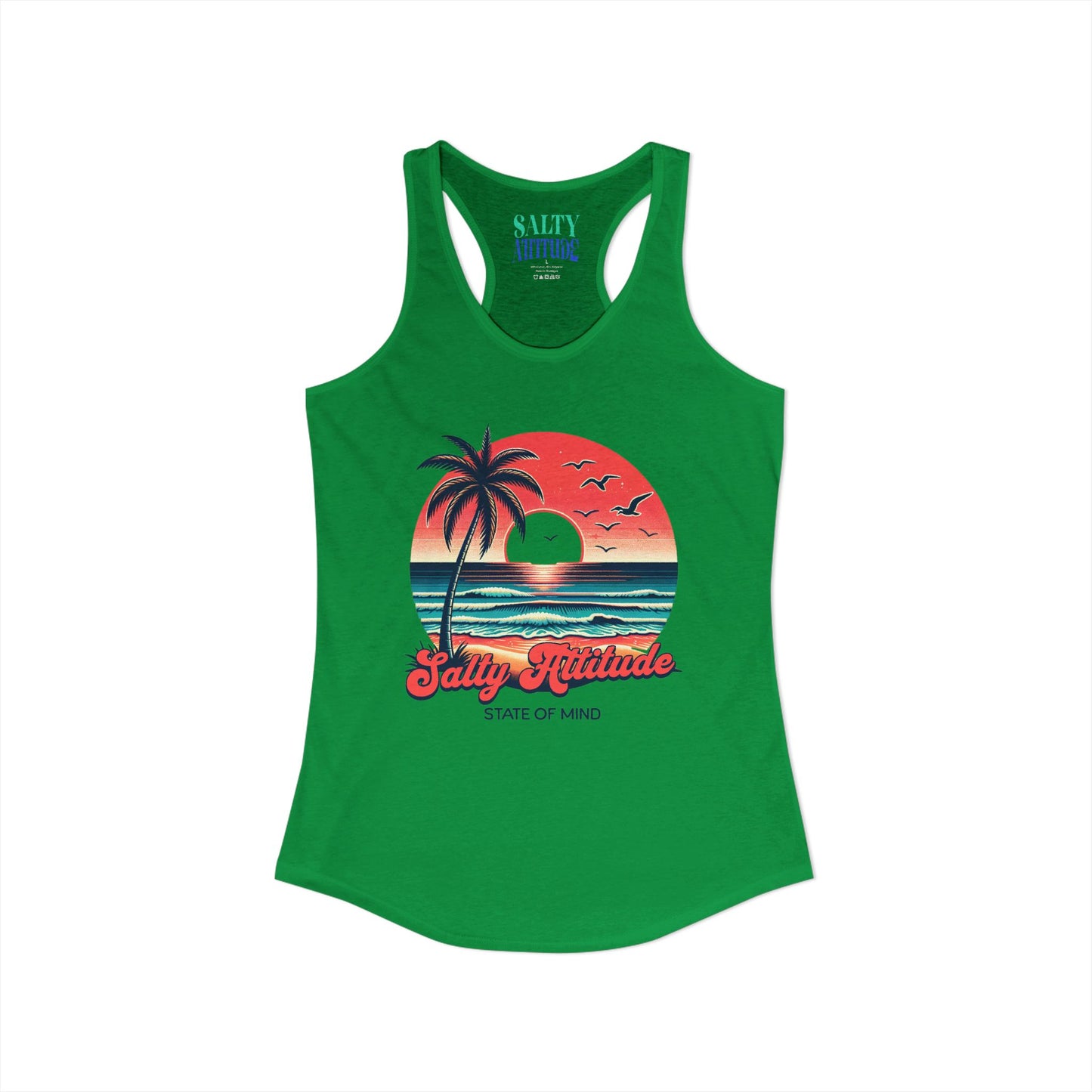 Salty Attitude  -  Women's Ideal Racerback Tank