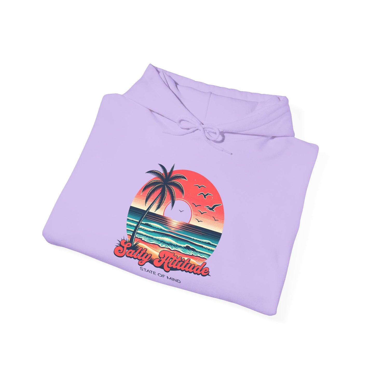 Salty Attitude Hoodie, Coastal Vibe Pullover, Beach Lover Sweatshirt,