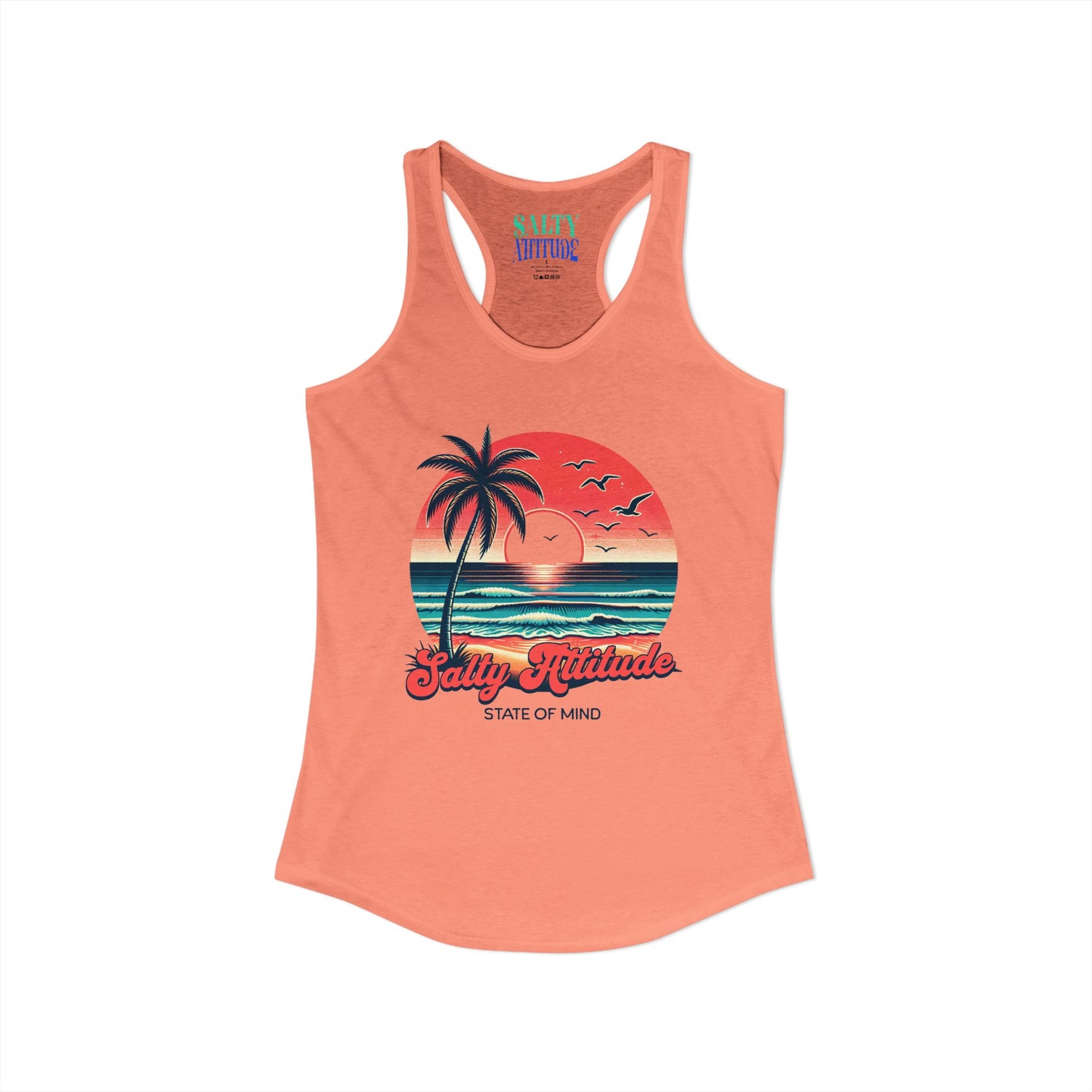 Salty Attitude  -  Women's Ideal Racerback Tank