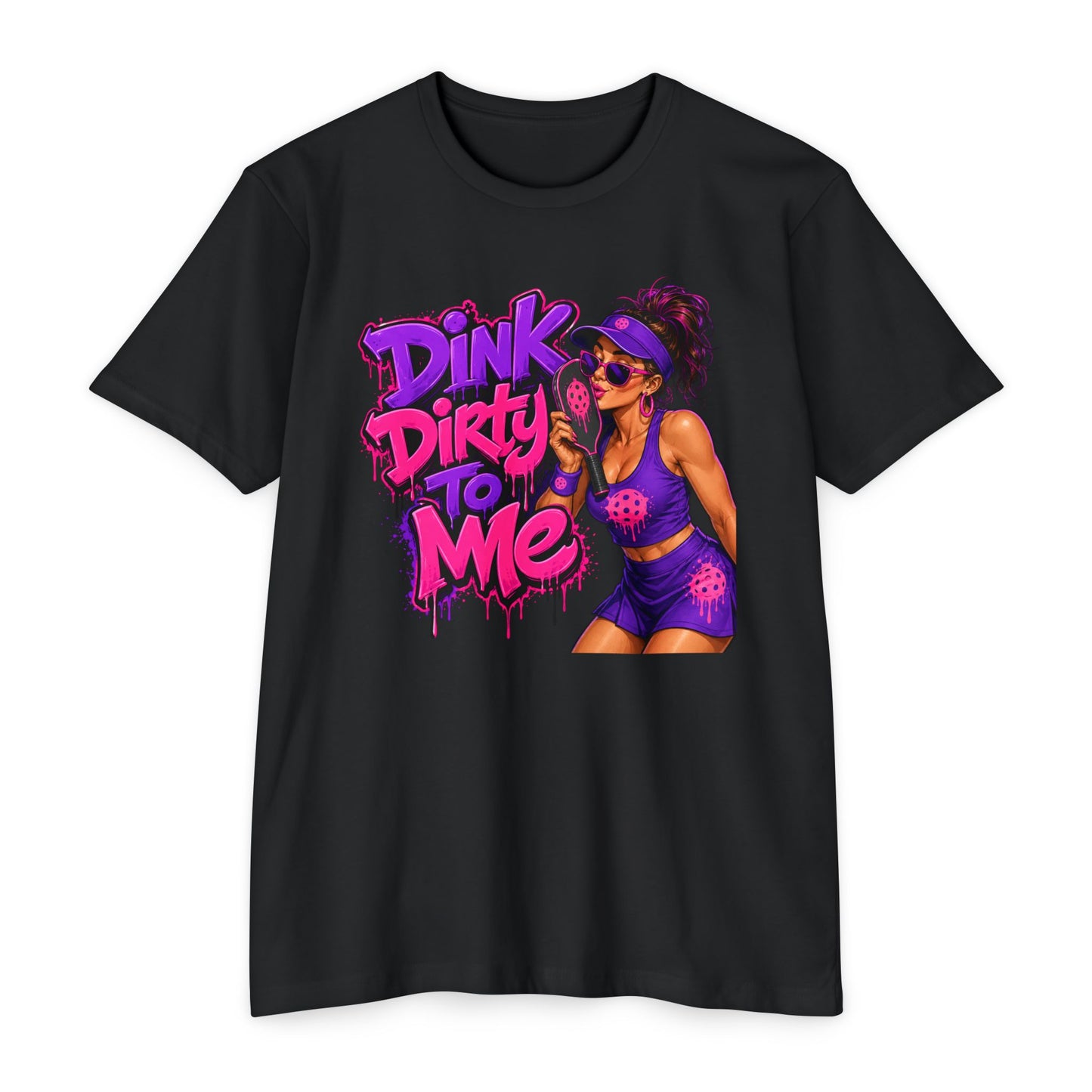 Dink Dirty To Me T-Shirt — Retro Pin-Up Beach Tee (Salty Attitude)
