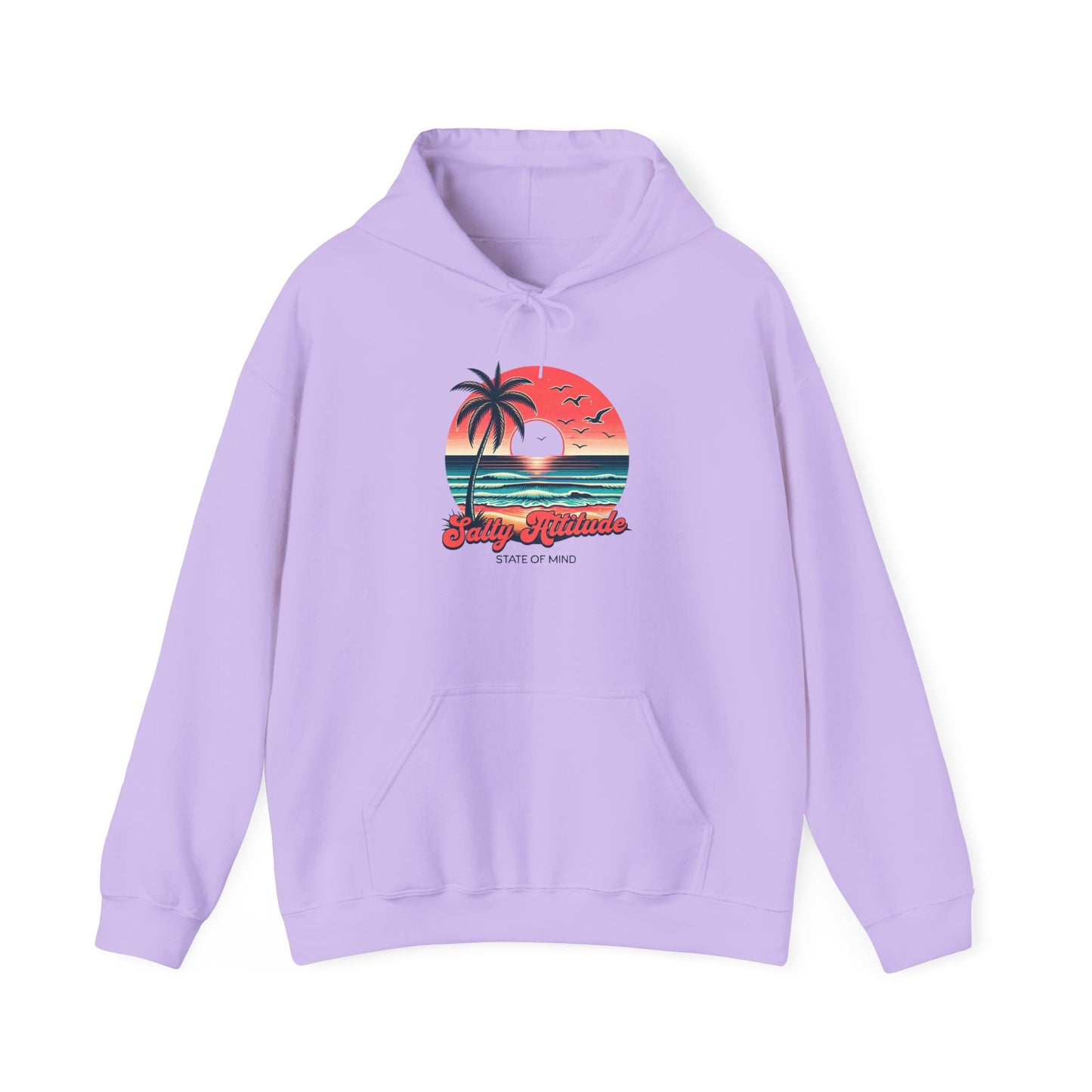 Salty Attitude Hoodie, Coastal Vibe Pullover, Beach Lover Sweatshirt,