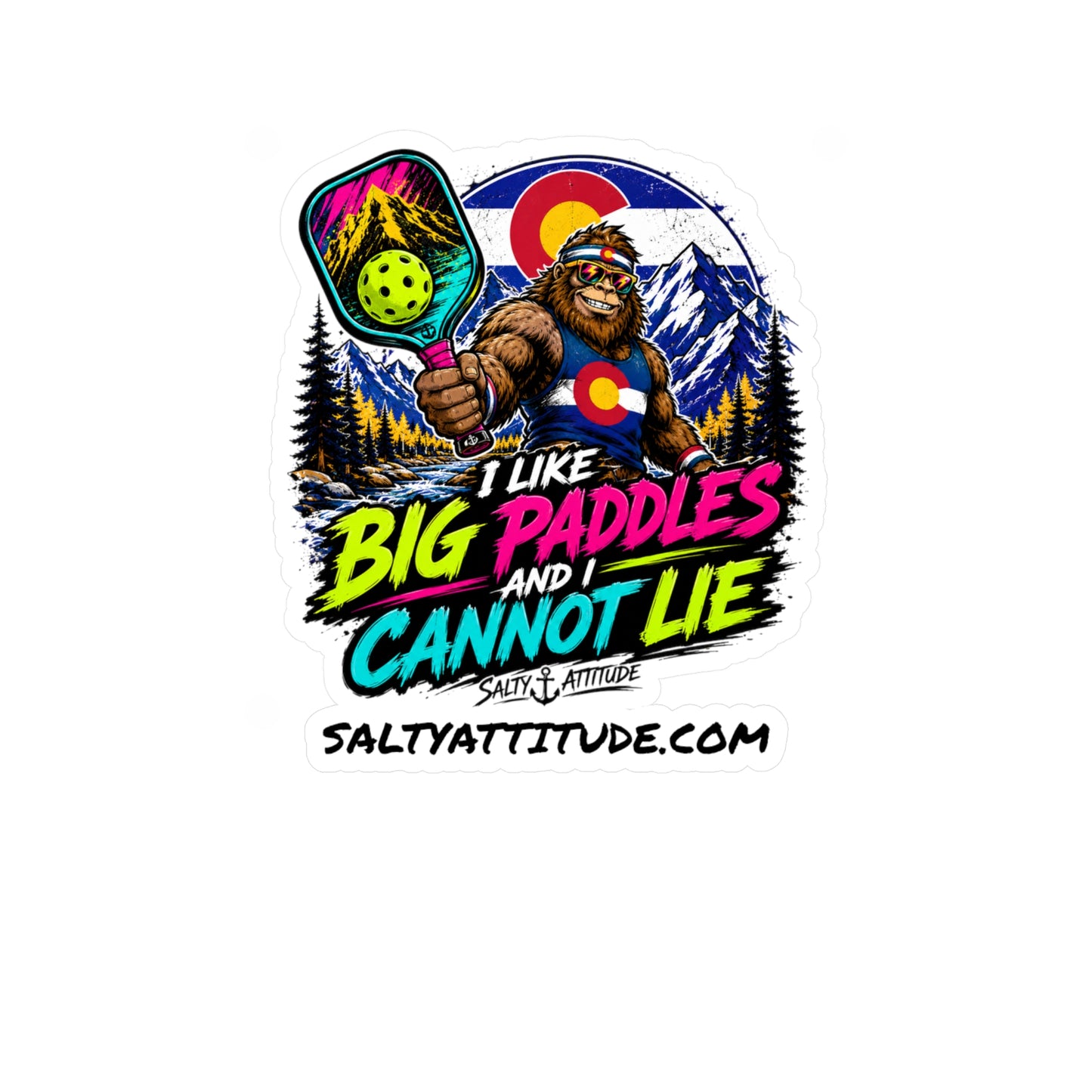 I Like Big Paddles and I Cannot Lie Vinyl Sticker