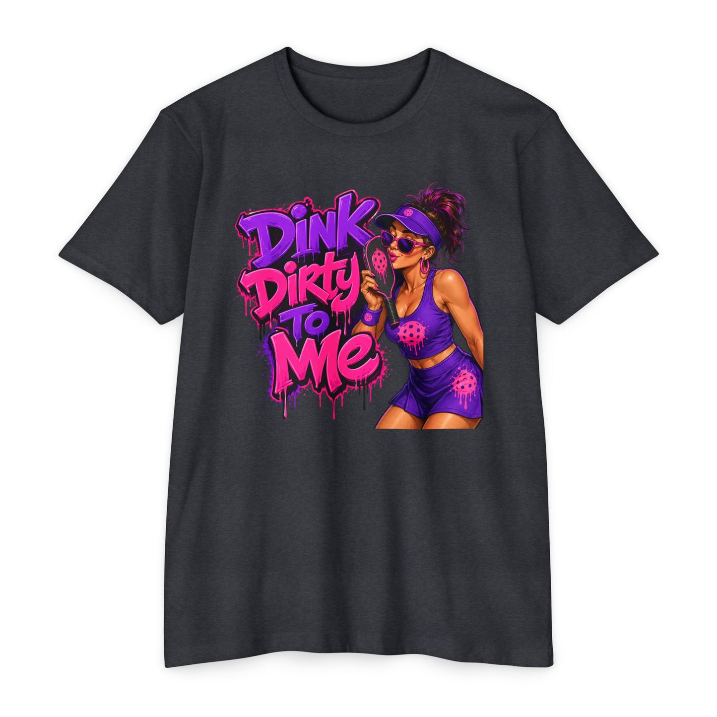 Dink Dirty To Me T-Shirt — Retro Pin-Up Beach Tee (Salty Attitude)